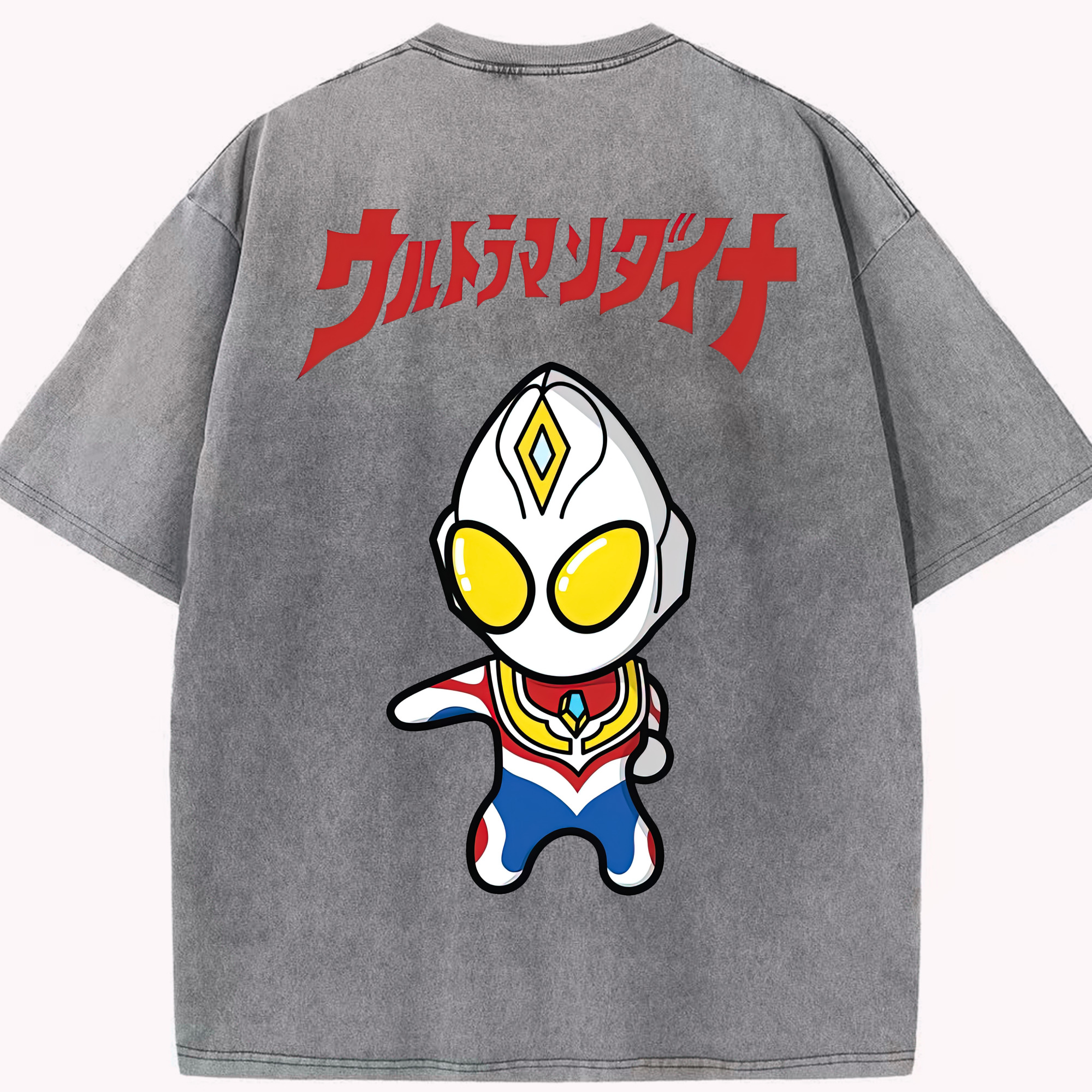 （画像用） ウルトラマン Ultraman 綿100% ヴィンテージ風 半袖Tシャツ（背面プリント）