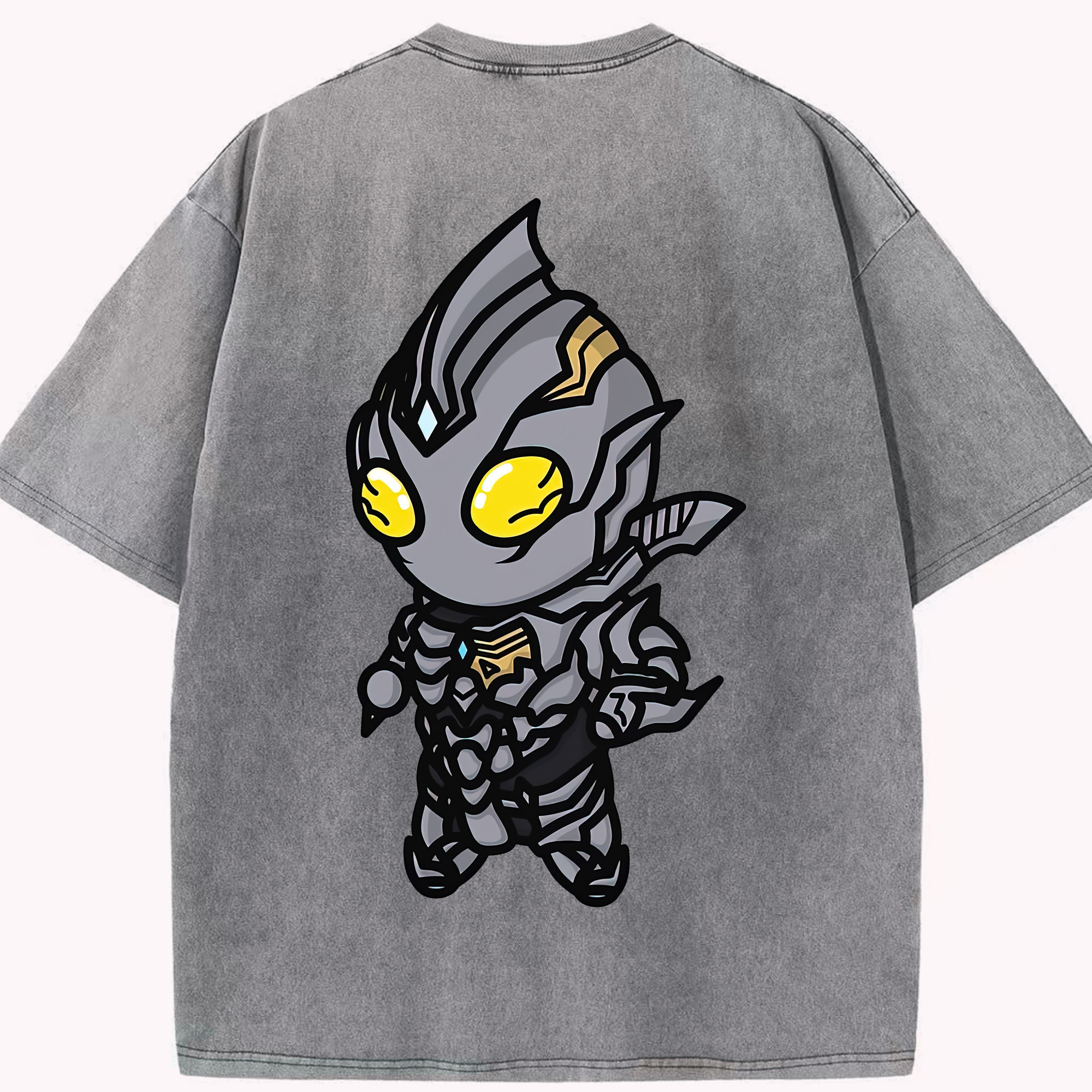 （画像用） ウルトラマン Ultraman 綿100% ヴィンテージ風 半袖Tシャツ（背面プリント）
