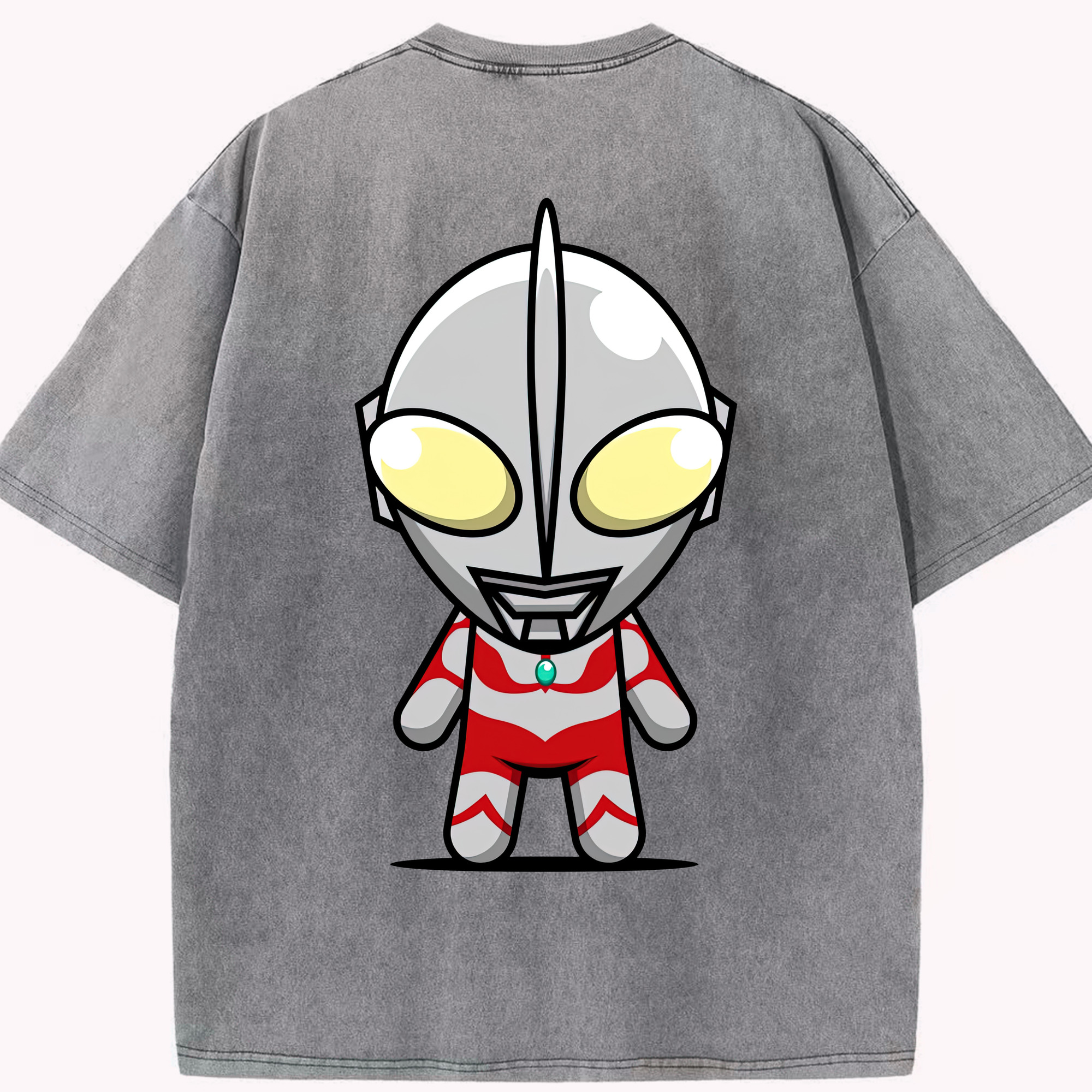（画像用） ウルトラマン Ultraman 綿100% ヴィンテージ風 半袖Tシャツ（背面プリント）