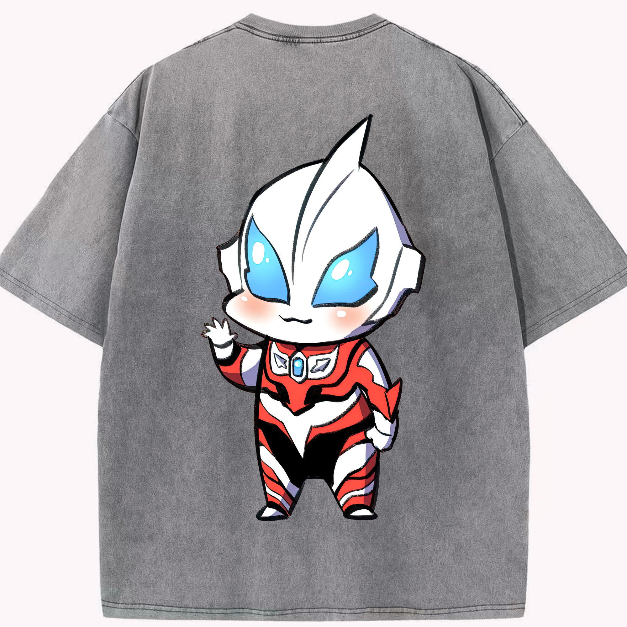 （画像用） ウルトラマン Ultraman 綿100% ヴィンテージ風 半袖Tシャツ（背面プリント）