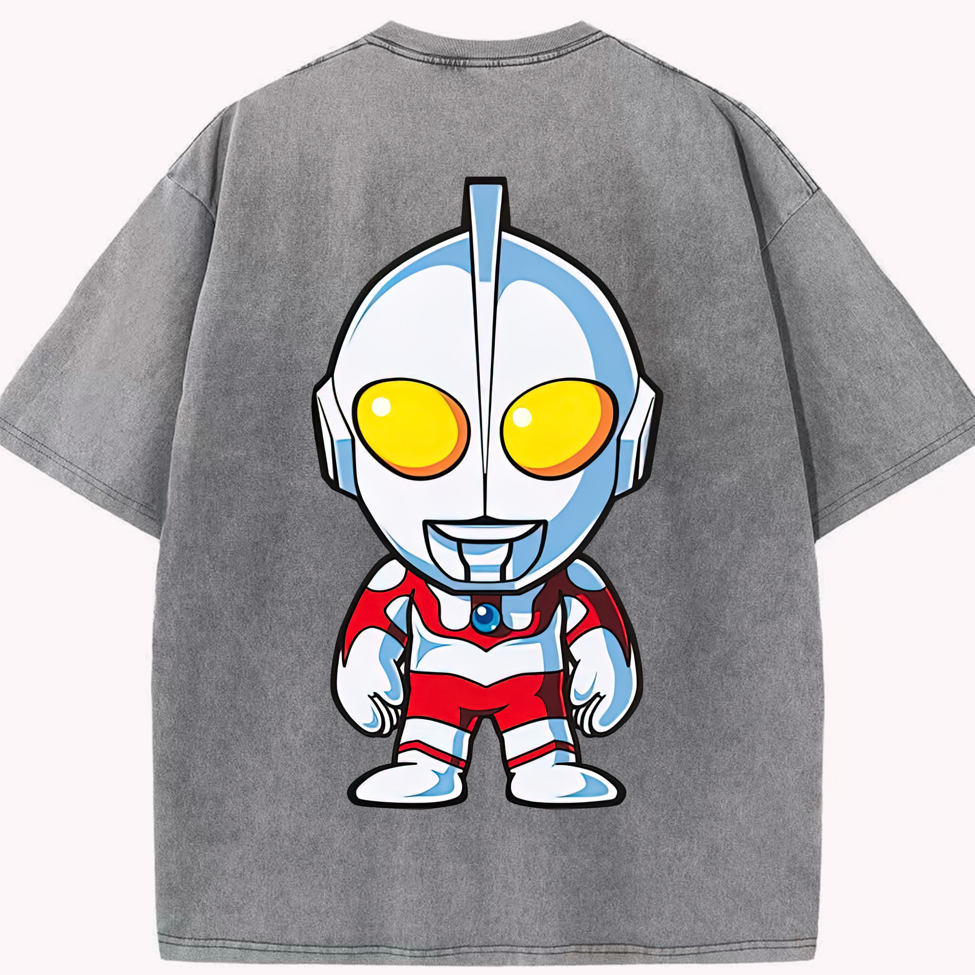 （画像用） ウルトラマン Ultraman 綿100% ヴィンテージ風 半袖Tシャツ（背面プリント）