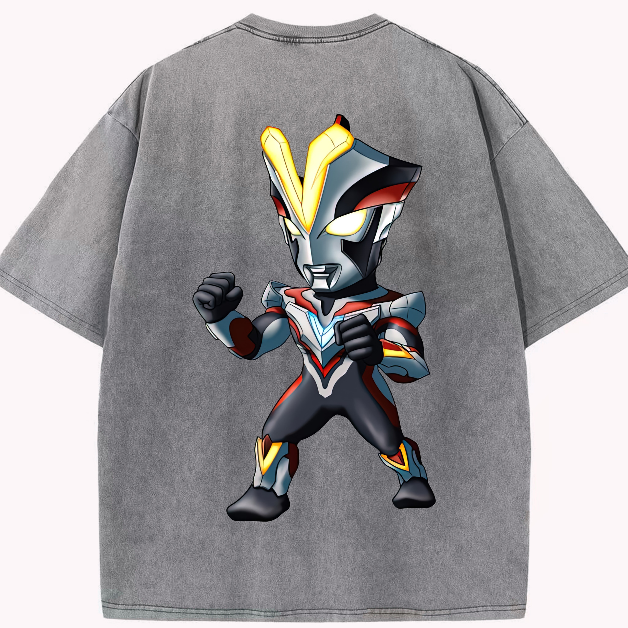 （画像用） ウルトラマン Ultraman 綿100% ヴィンテージ風 半袖Tシャツ（背面プリント）