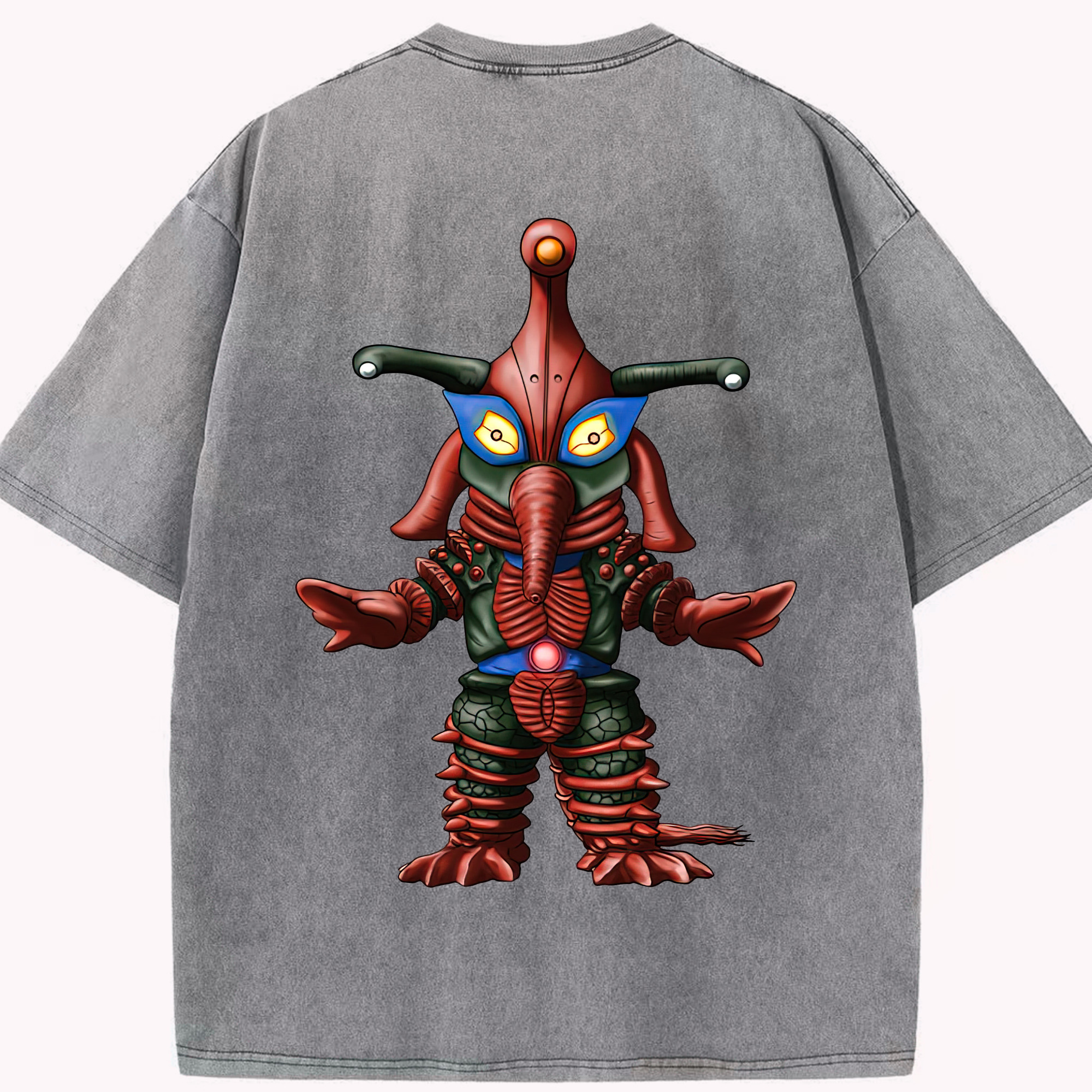 （画像用） ウルトラマン Ultraman 綿100% ヴィンテージ風 半袖Tシャツ（背面プリント）