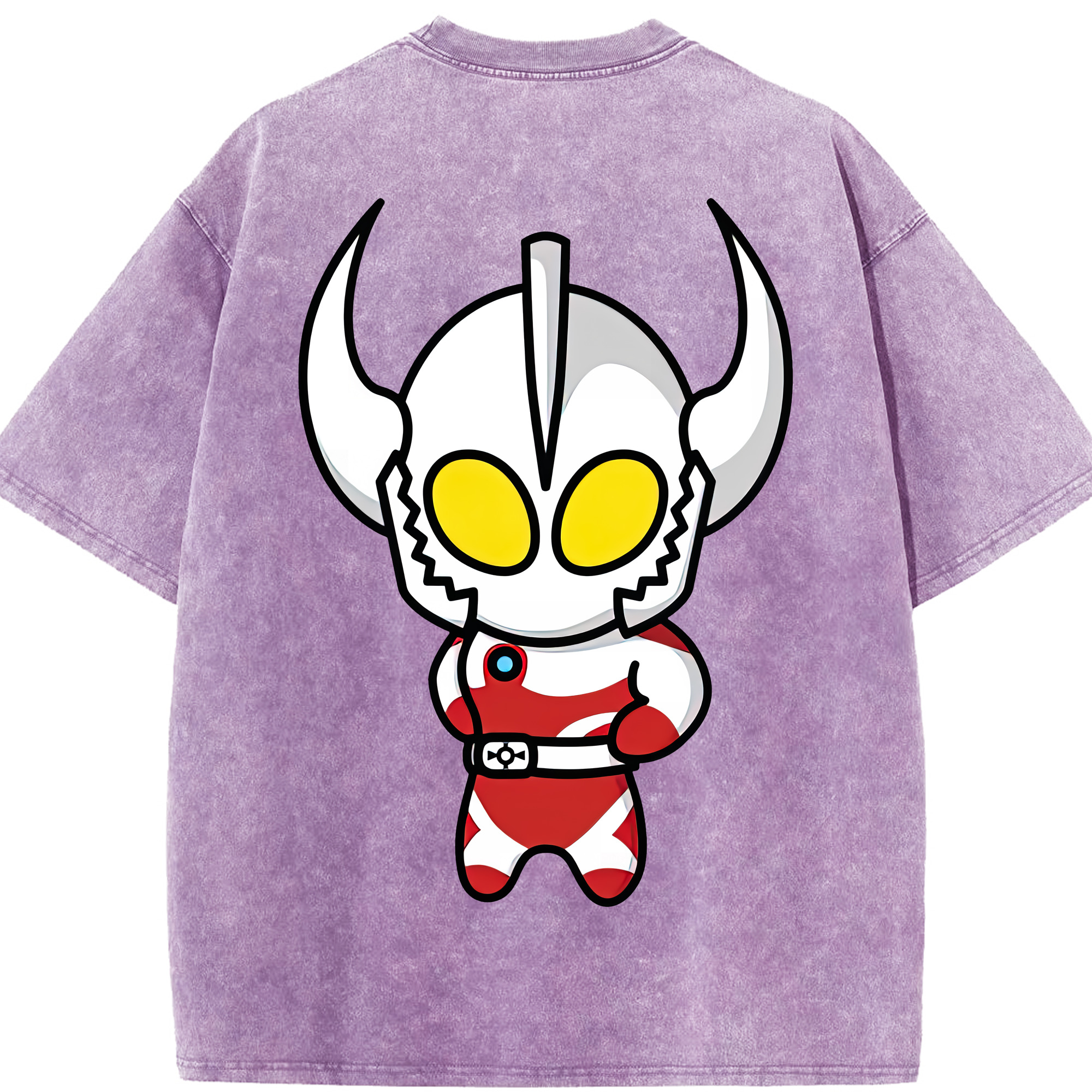 （画像用） ウルトラマン Ultraman 綿100% ヴィンテージ風 半袖Tシャツ（背面プリント）