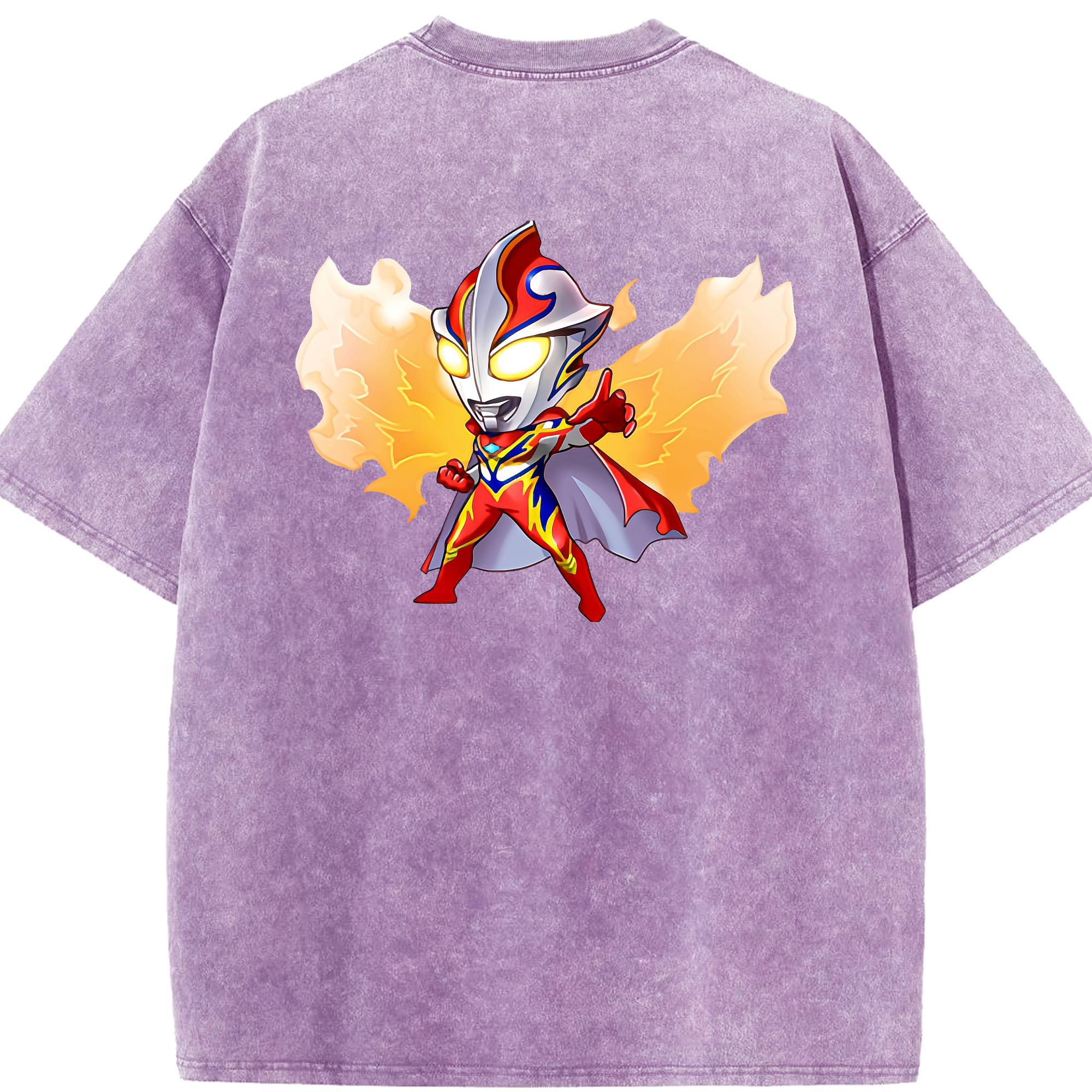 （画像用） ウルトラマン Ultraman 綿100% ヴィンテージ風 半袖Tシャツ（背面プリント）