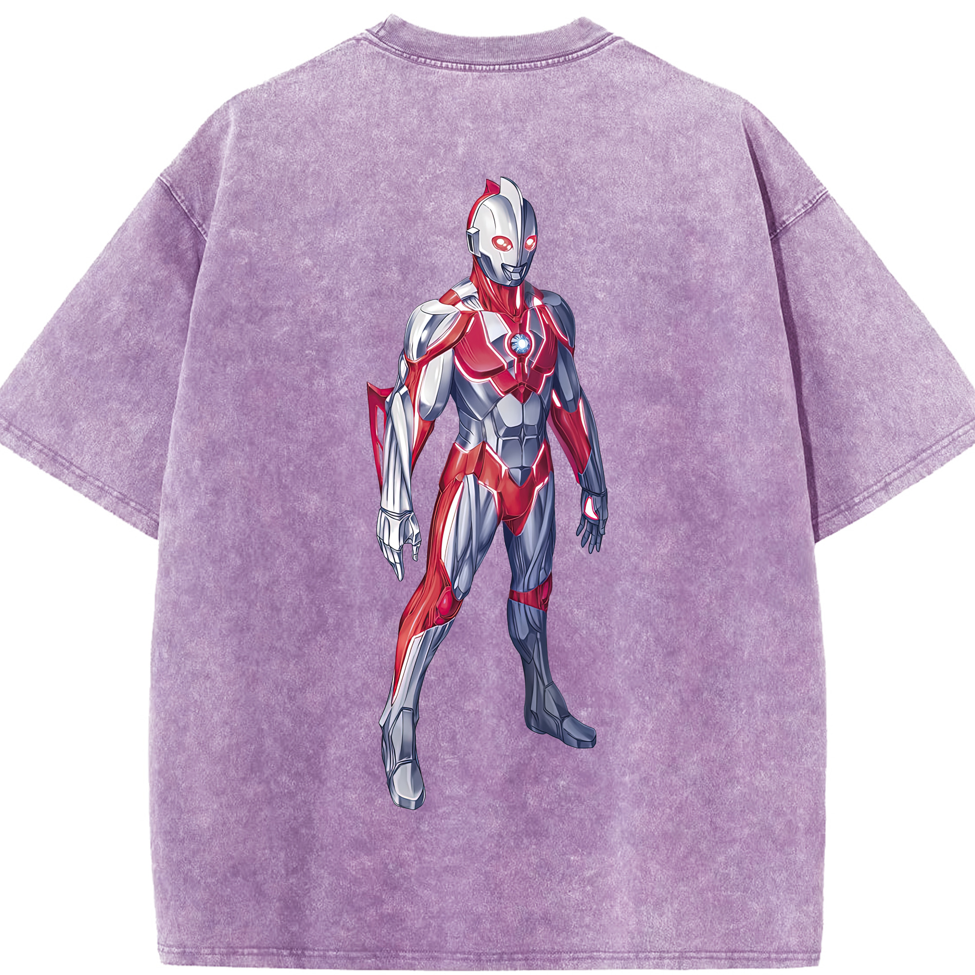 （画像用） ウルトラマン Ultraman 綿100% ヴィンテージ風 半袖Tシャツ（背面プリント）