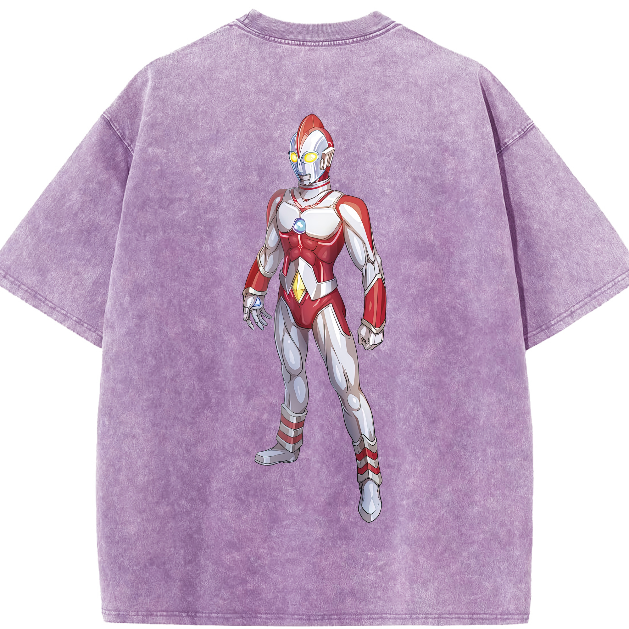 （画像用） ウルトラマン Ultraman 綿100% ヴィンテージ風 半袖Tシャツ（背面プリント）