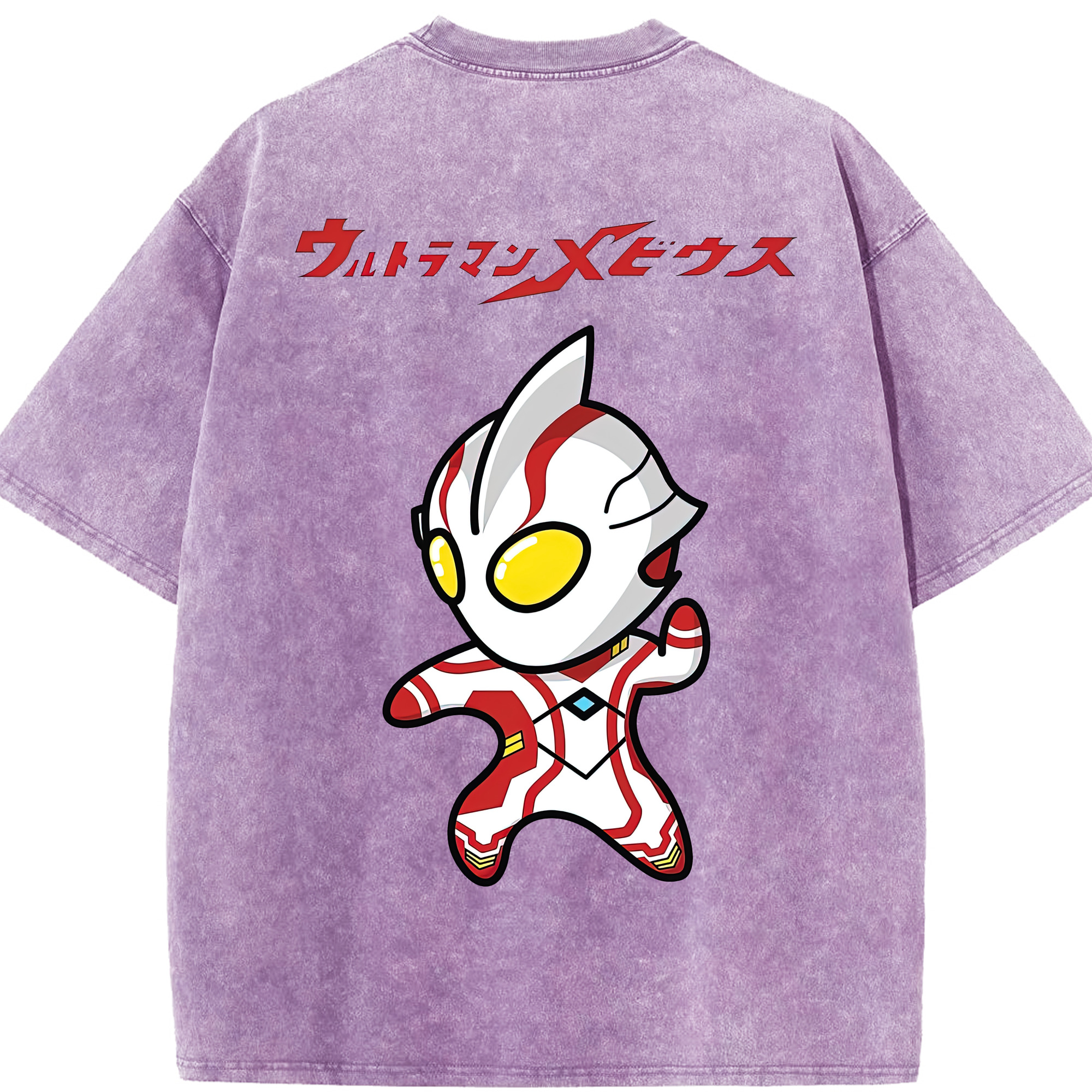 （画像用） ウルトラマン Ultraman 綿100% ヴィンテージ風 半袖Tシャツ（背面プリント）