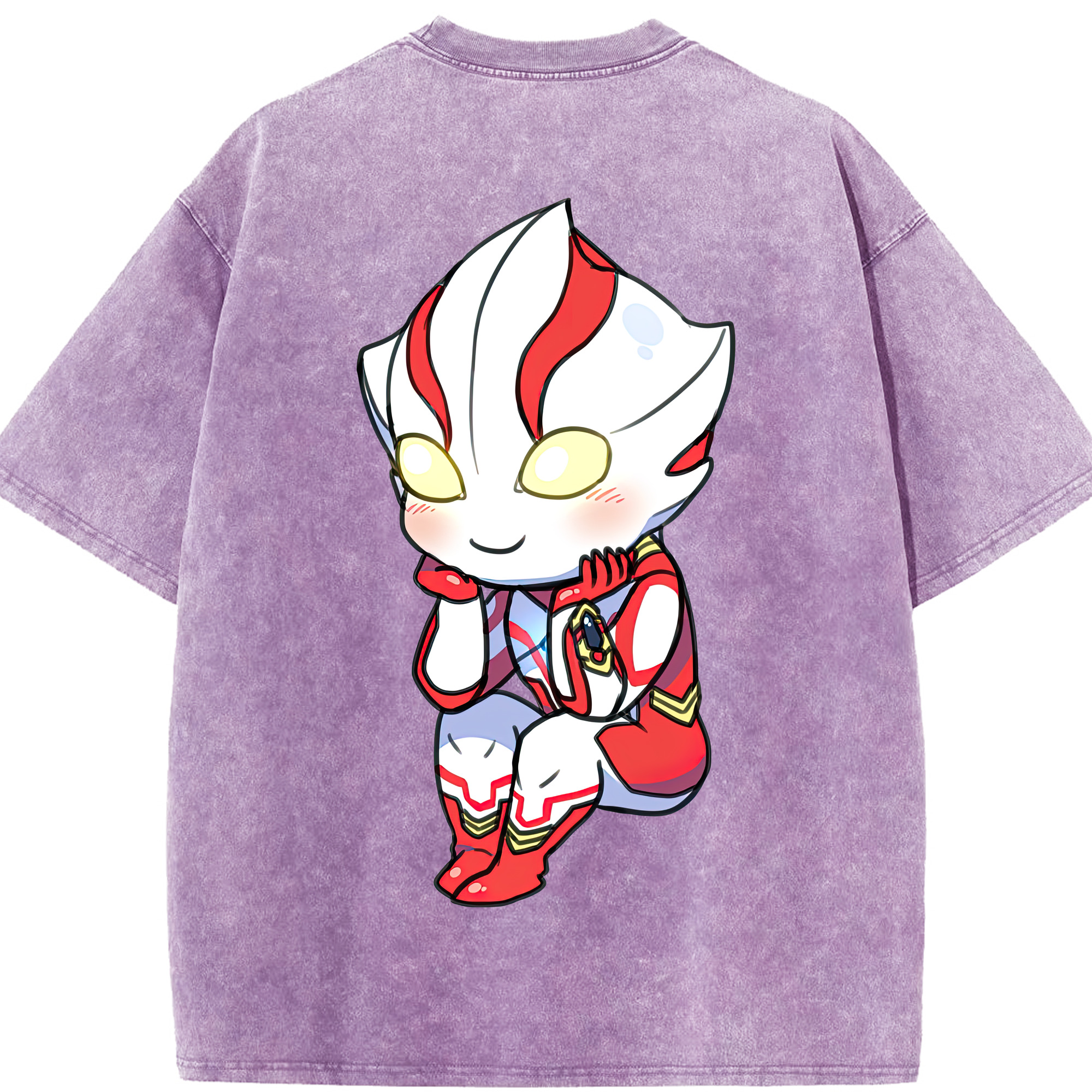 （画像用） ウルトラマン Ultraman 綿100% ヴィンテージ風 半袖Tシャツ（背面プリント）