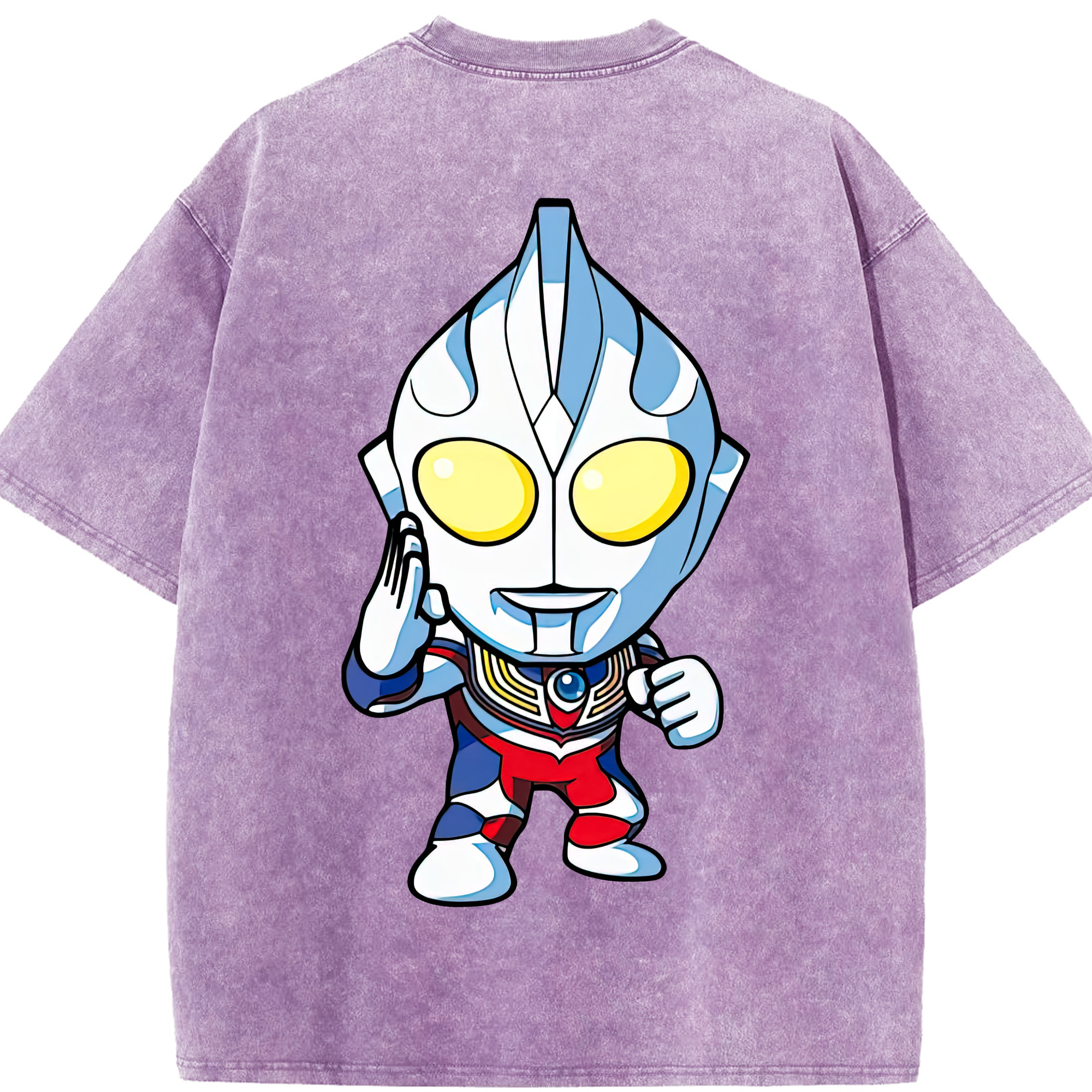 （画像用） ウルトラマン Ultraman 綿100% ヴィンテージ風 半袖Tシャツ（背面プリント）