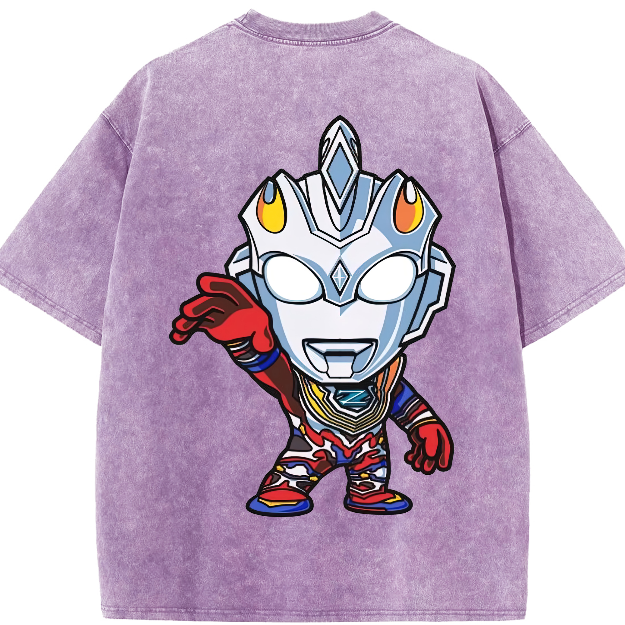 （画像用） ウルトラマン Ultraman 綿100% ヴィンテージ風 半袖Tシャツ（背面プリント）