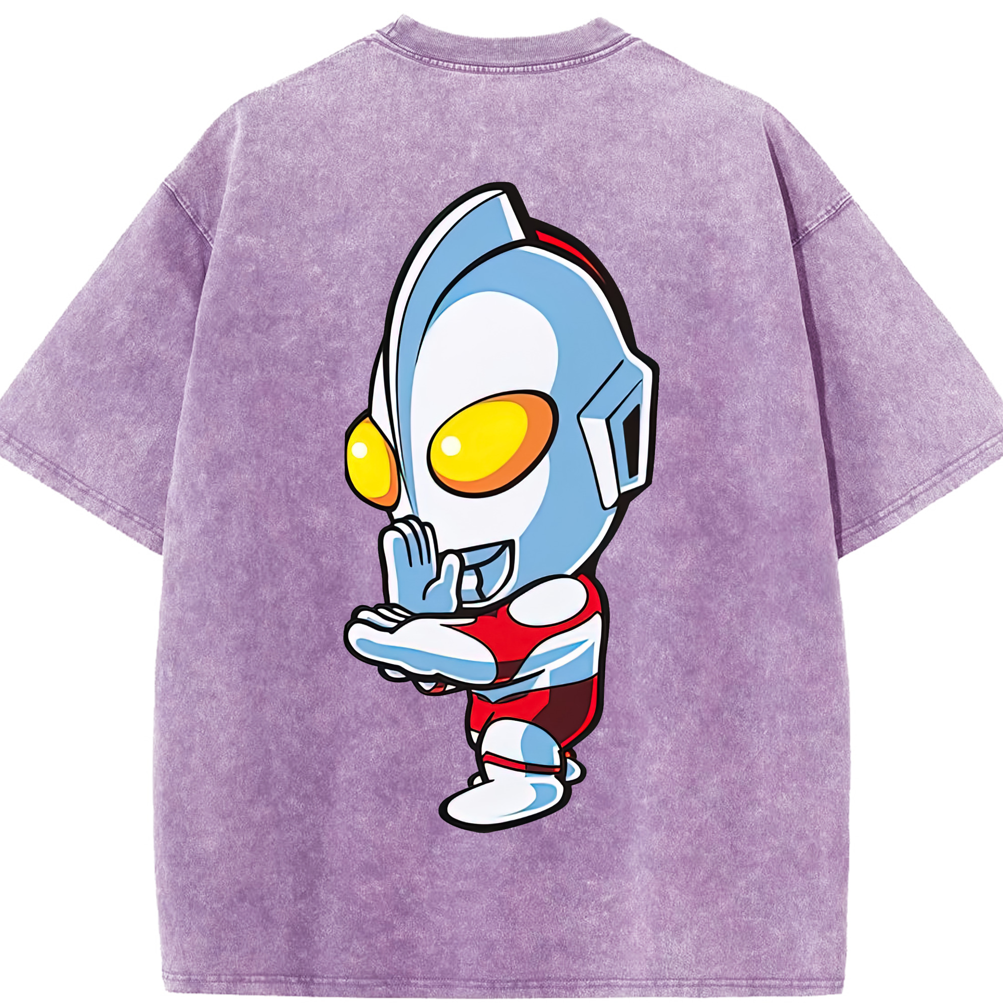 （画像用） ウルトラマン Ultraman 綿100% ヴィンテージ風 半袖Tシャツ（背面プリント）