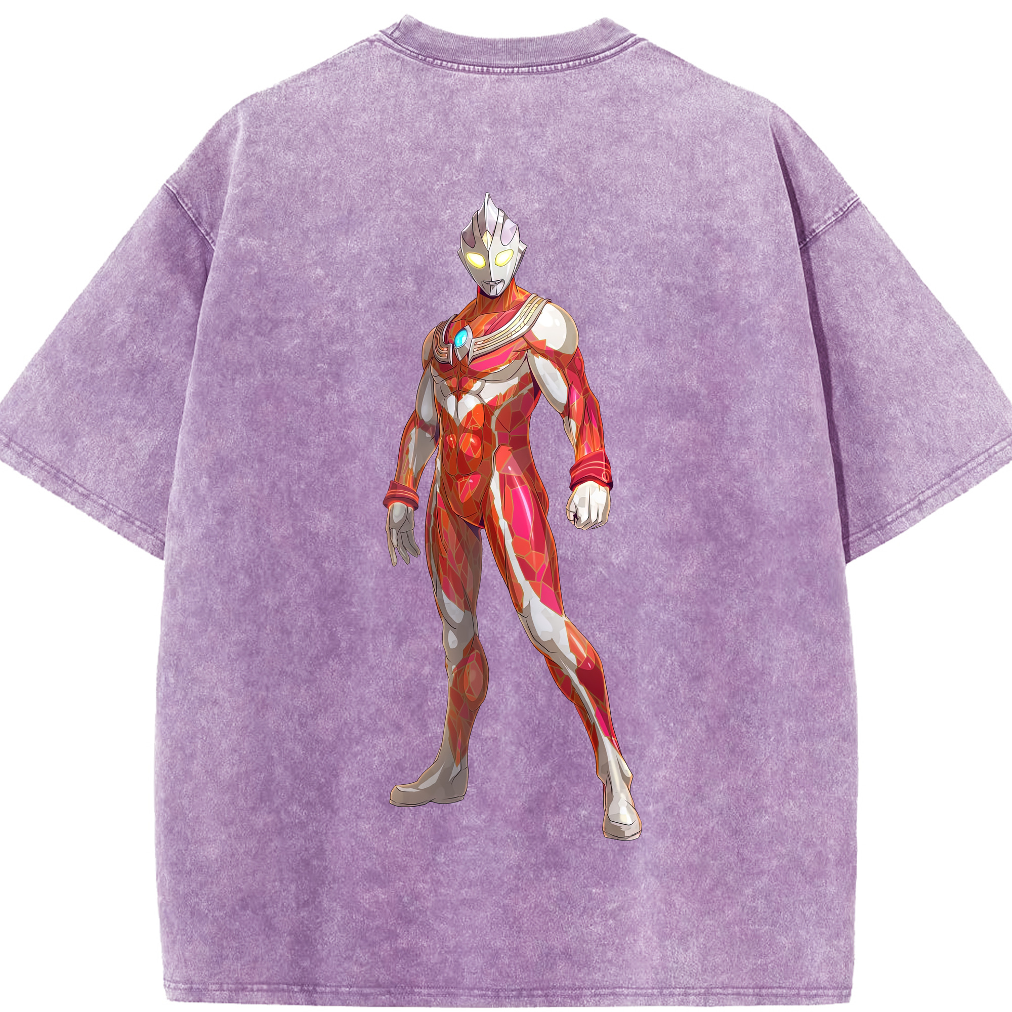 （画像用） ウルトラマン Ultraman 綿100% ヴィンテージ風 半袖Tシャツ（背面プリント）