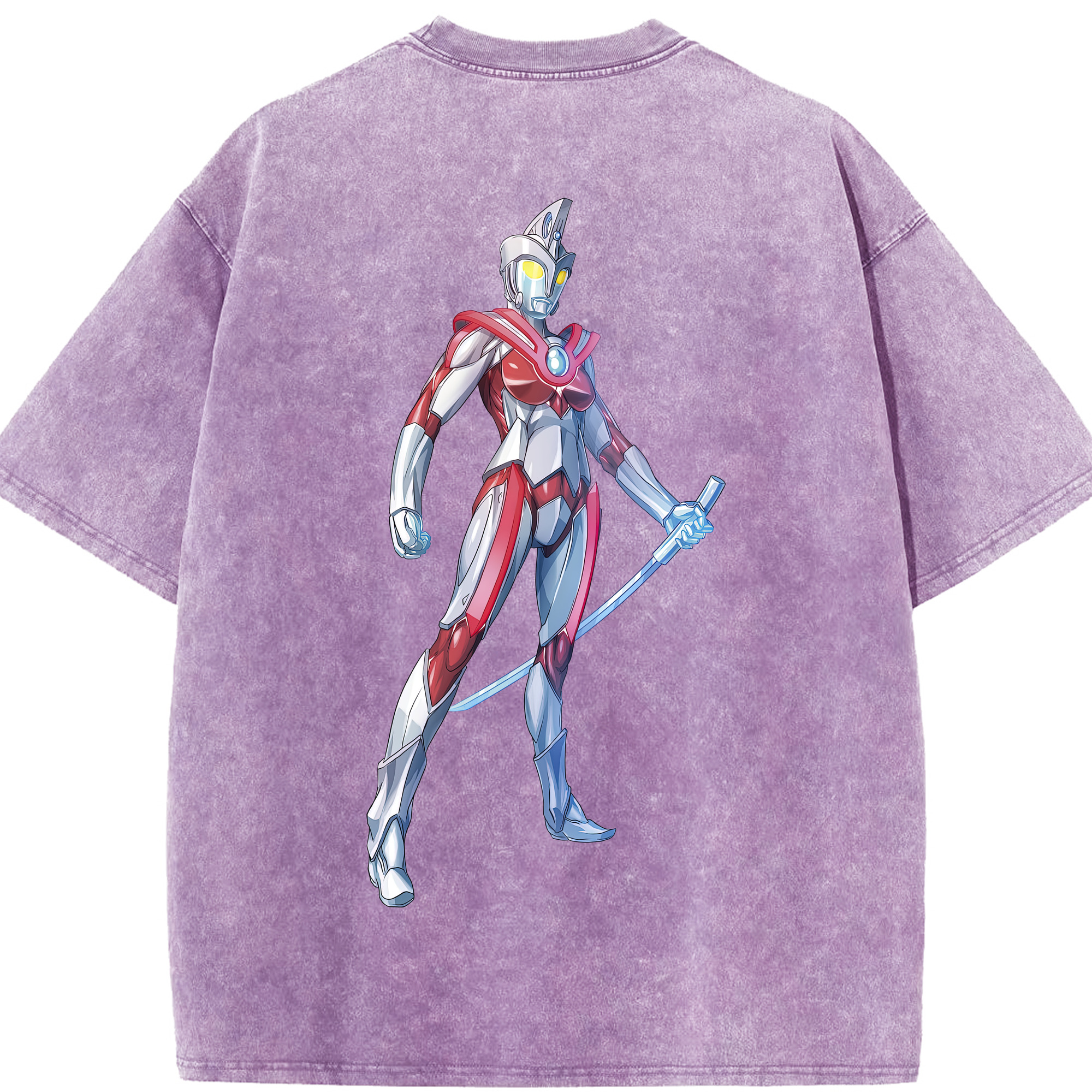 （画像用） ウルトラマン Ultraman 綿100% ヴィンテージ風 半袖Tシャツ（背面プリント）