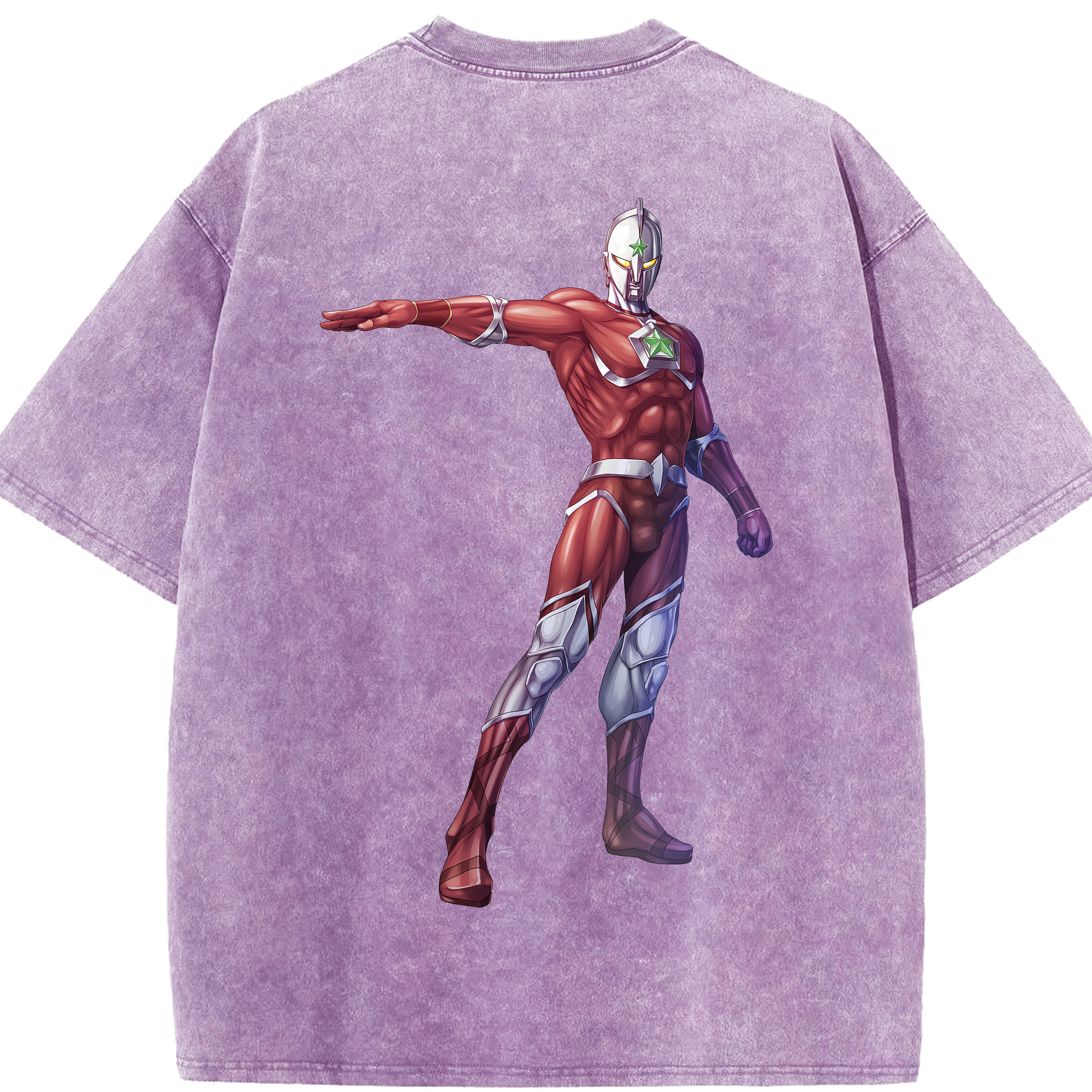 （画像用） ウルトラマン Ultraman 綿100% ヴィンテージ風 半袖Tシャツ（背面プリント）