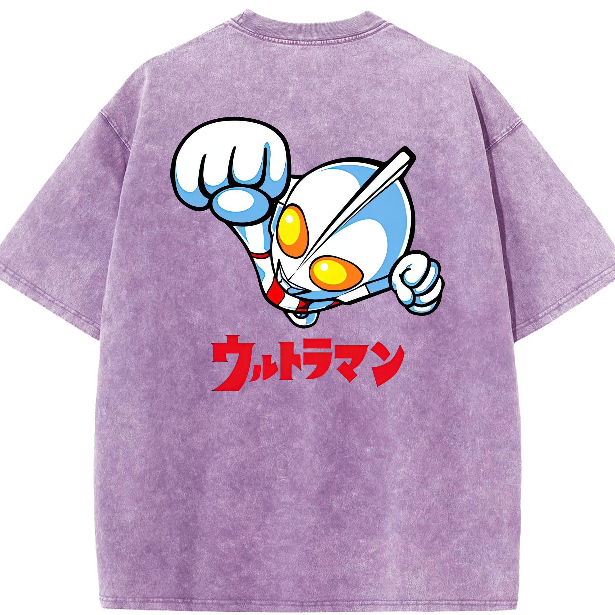（画像用） ウルトラマン Ultraman 綿100% ヴィンテージ風 半袖Tシャツ（背面プリント）