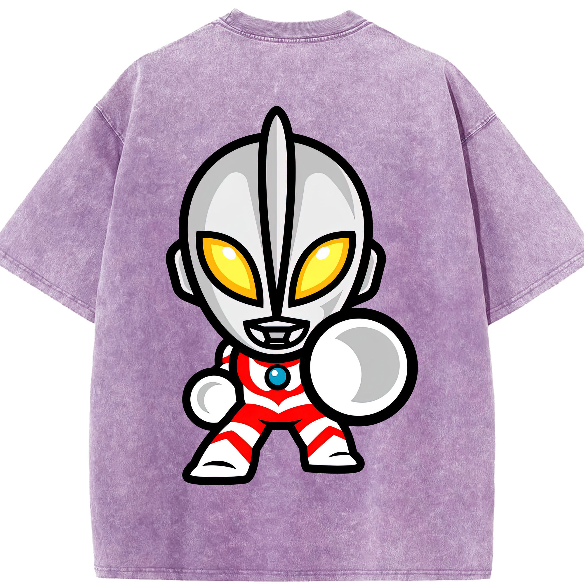 （画像用） ウルトラマン Ultraman 綿100% ヴィンテージ風 半袖Tシャツ（背面プリント）
