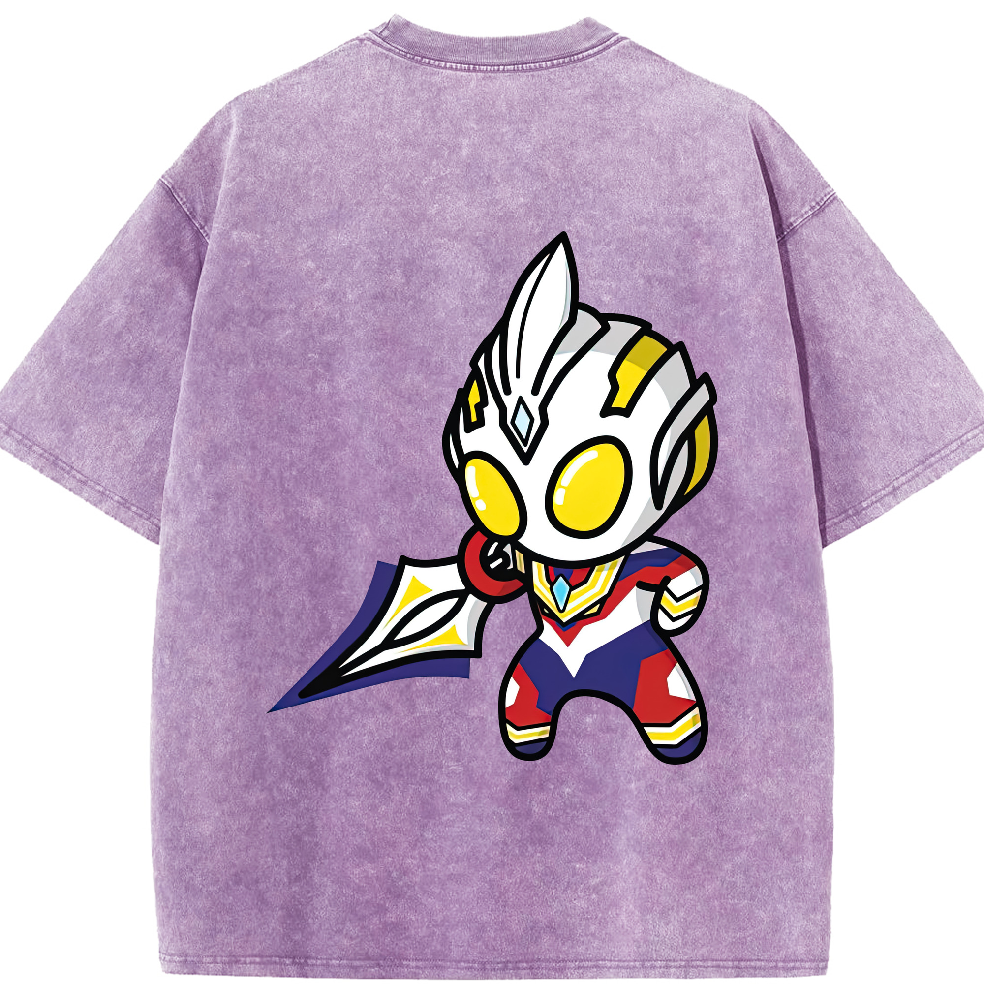 （画像用） ウルトラマン Ultraman 綿100% ヴィンテージ風 半袖Tシャツ（背面プリント）
