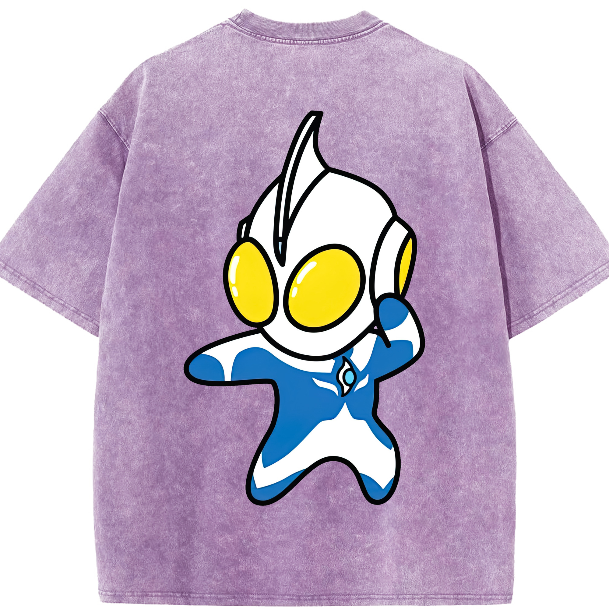 （画像用） ウルトラマン Ultraman 綿100% ヴィンテージ風 半袖Tシャツ（背面プリント）