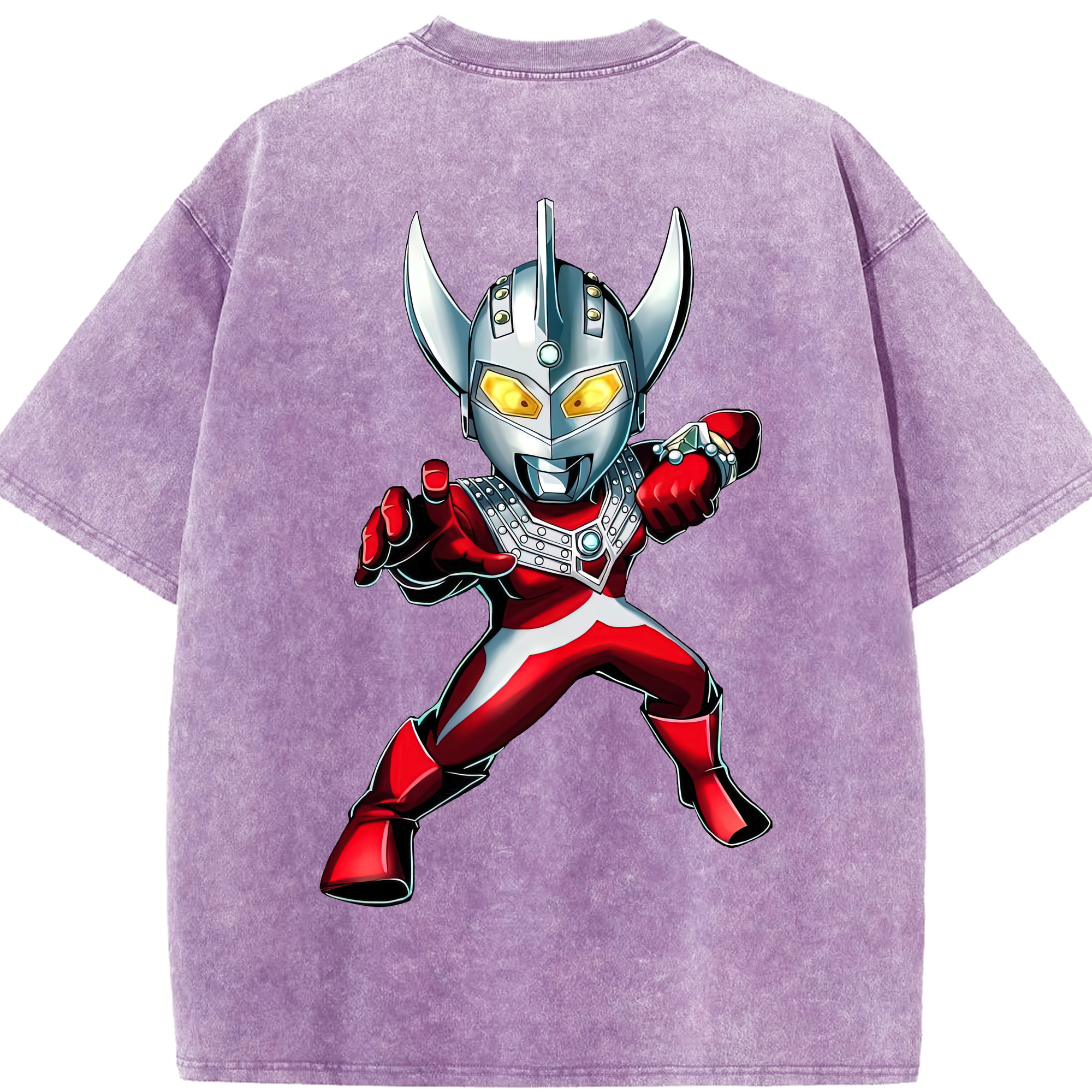 （画像用） ウルトラマン Ultraman 綿100% ヴィンテージ風 半袖Tシャツ（背面プリント）