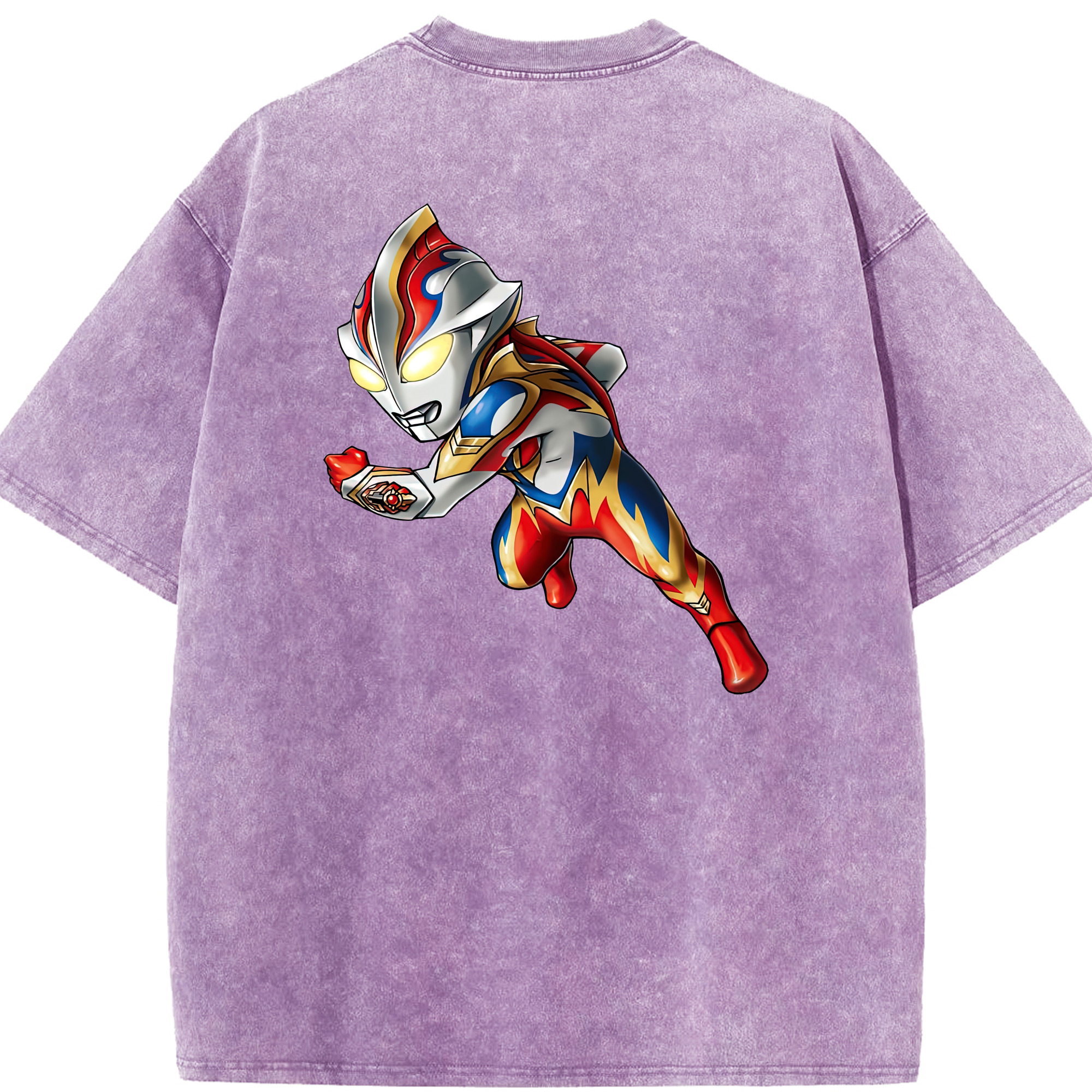 （画像用） ウルトラマン Ultraman 綿100% ヴィンテージ風 半袖Tシャツ（背面プリント）