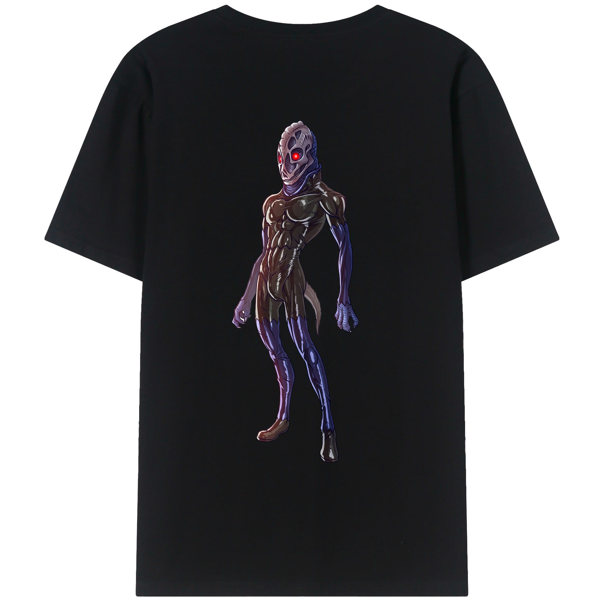 （画像用） ウルトラマン Ultraman 綿100％ メンズ半袖Tシャツ（バックプリント） 通気性
