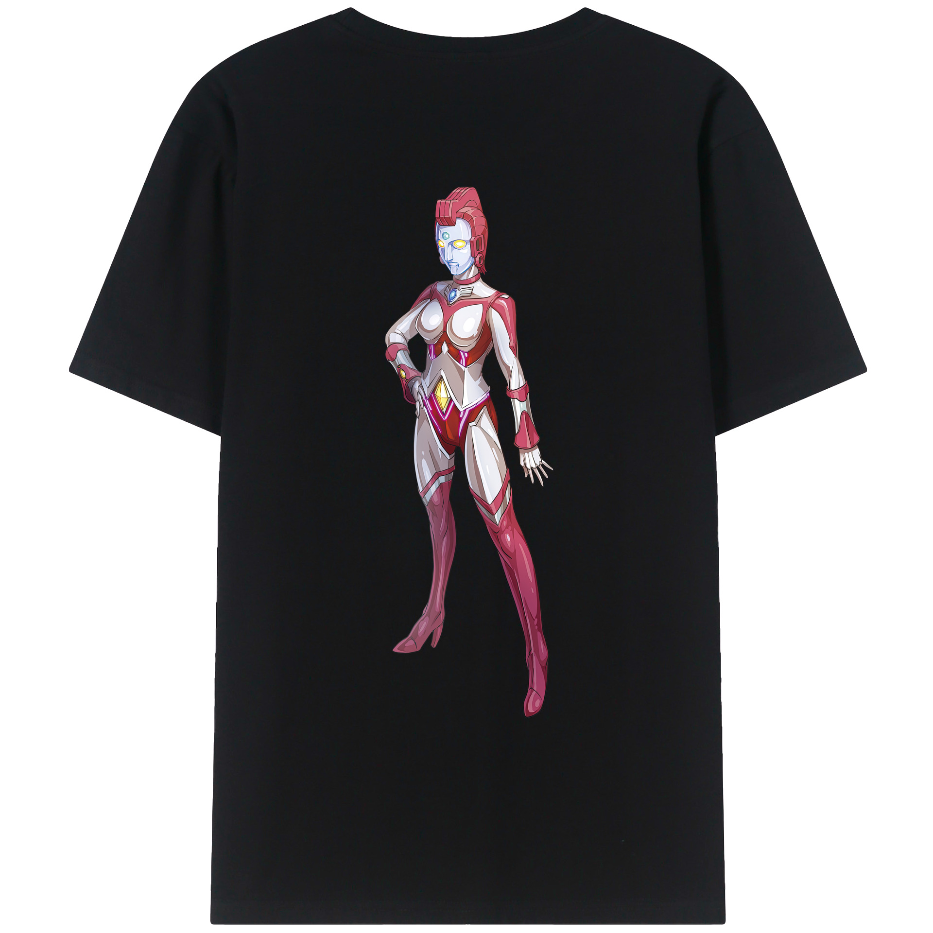 （画像用） ウルトラマン Ultraman 綿100％ メンズ半袖Tシャツ（バックプリント） 通気性