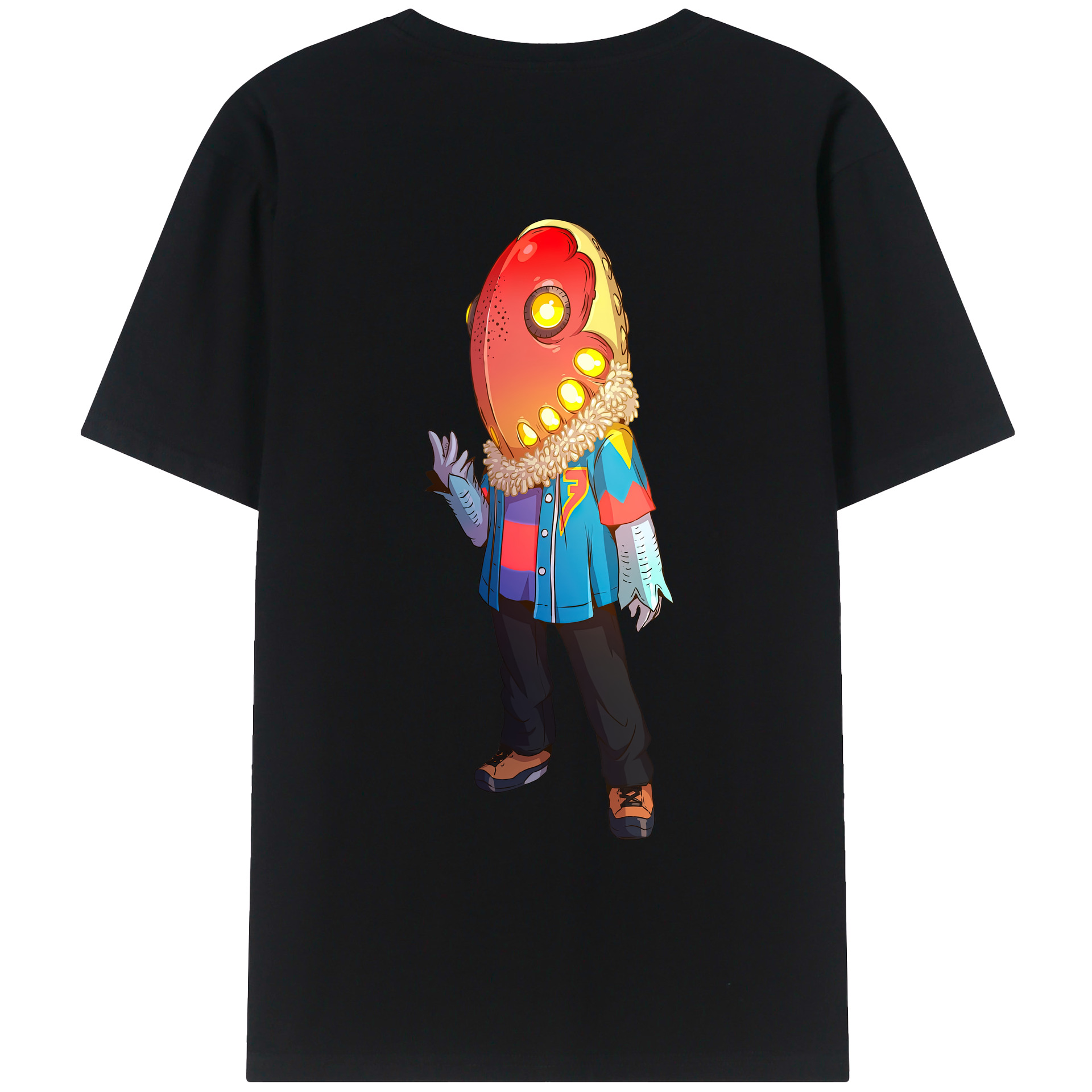 （画像用） ウルトラマン Ultraman 綿100％ メンズ半袖Tシャツ（バックプリント） 通気性
