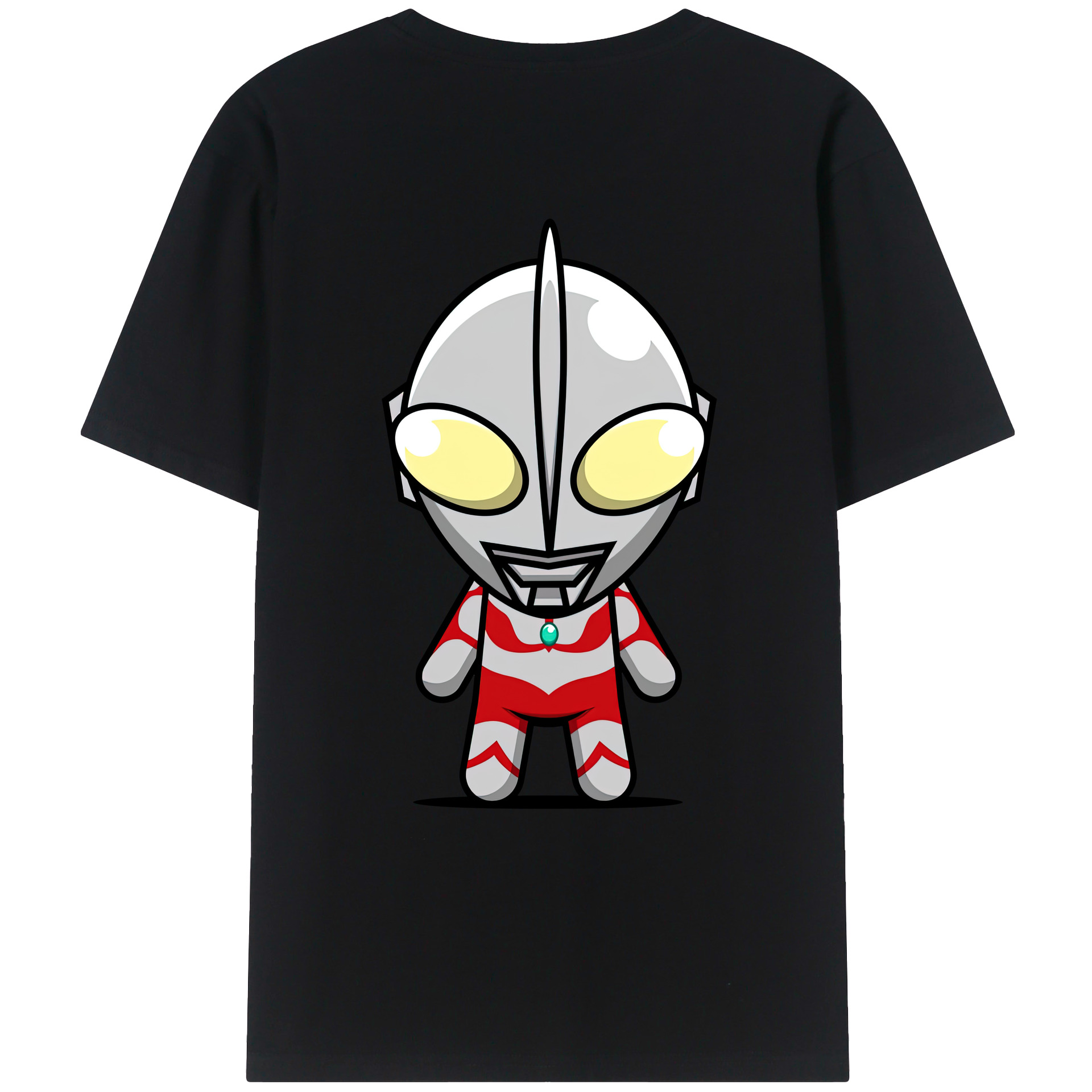 （画像用） ウルトラマン Ultraman 綿100％ メンズ半袖Tシャツ（バックプリント） 通気性
