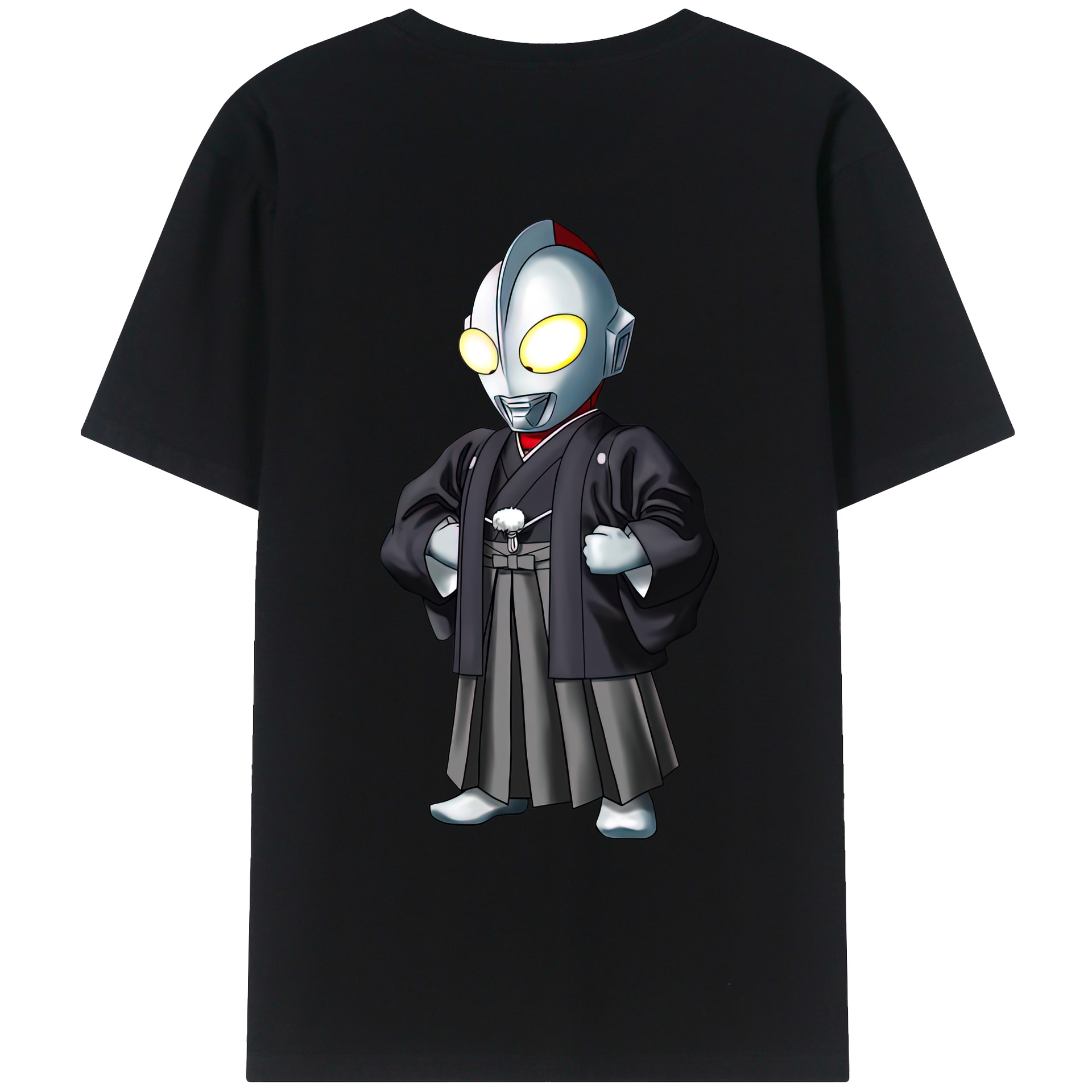 （画像用） ウルトラマン Ultraman 綿100％ メンズ半袖Tシャツ（バックプリント） 通気性
