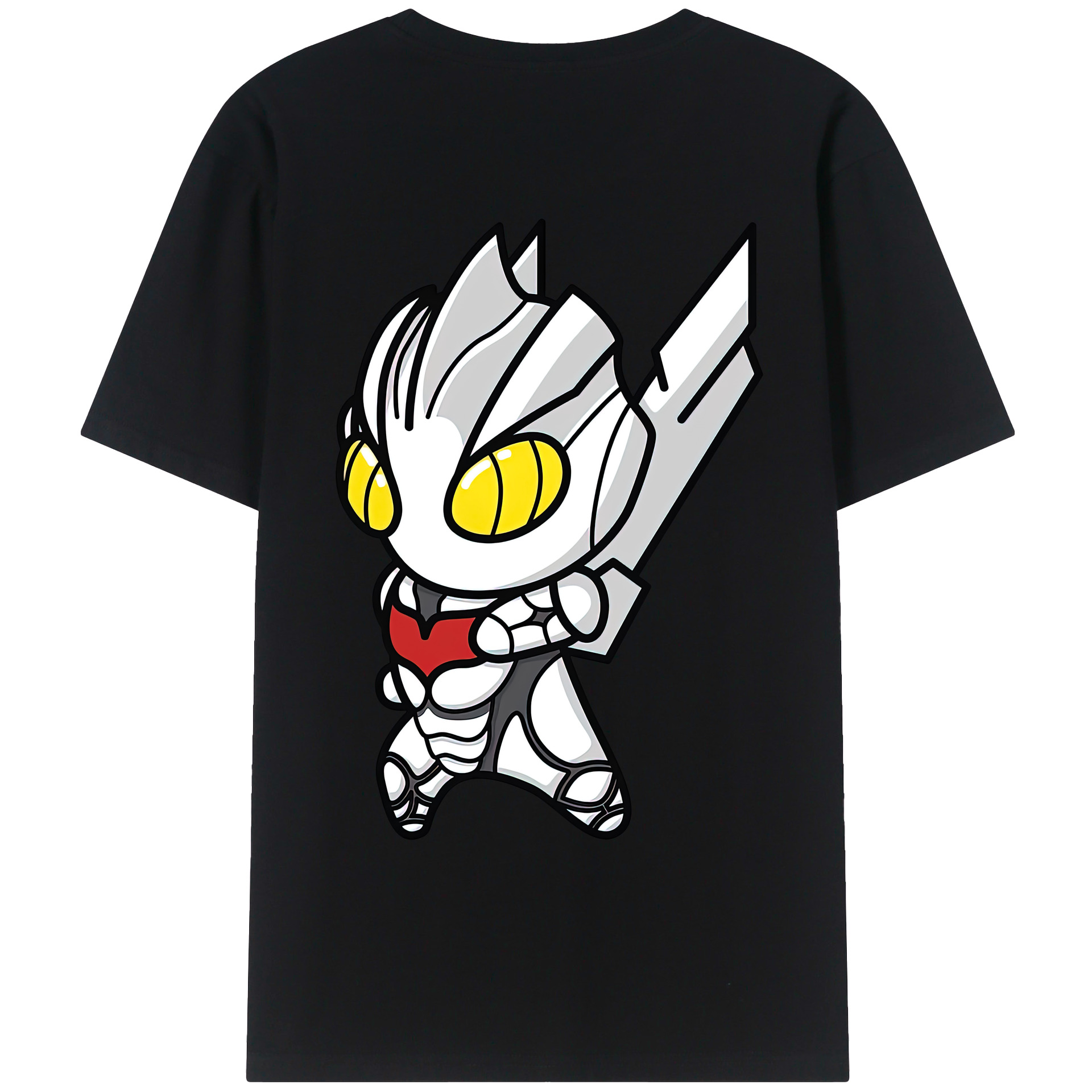 （画像用） ウルトラマン Ultraman 綿100％ メンズ半袖Tシャツ（バックプリント） 通気性