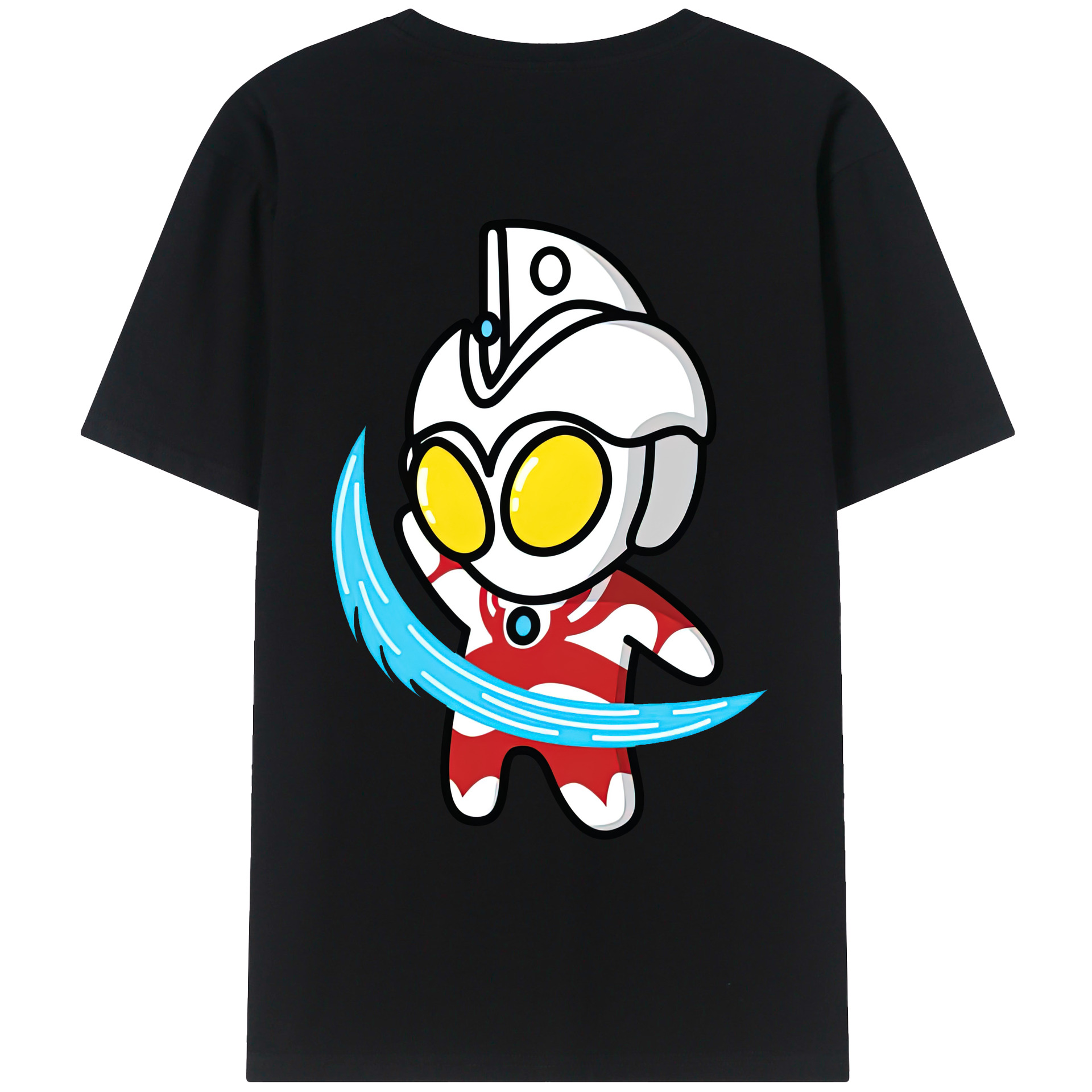 （画像用） ウルトラマン Ultraman 綿100％ メンズ半袖Tシャツ（バックプリント） 通気性