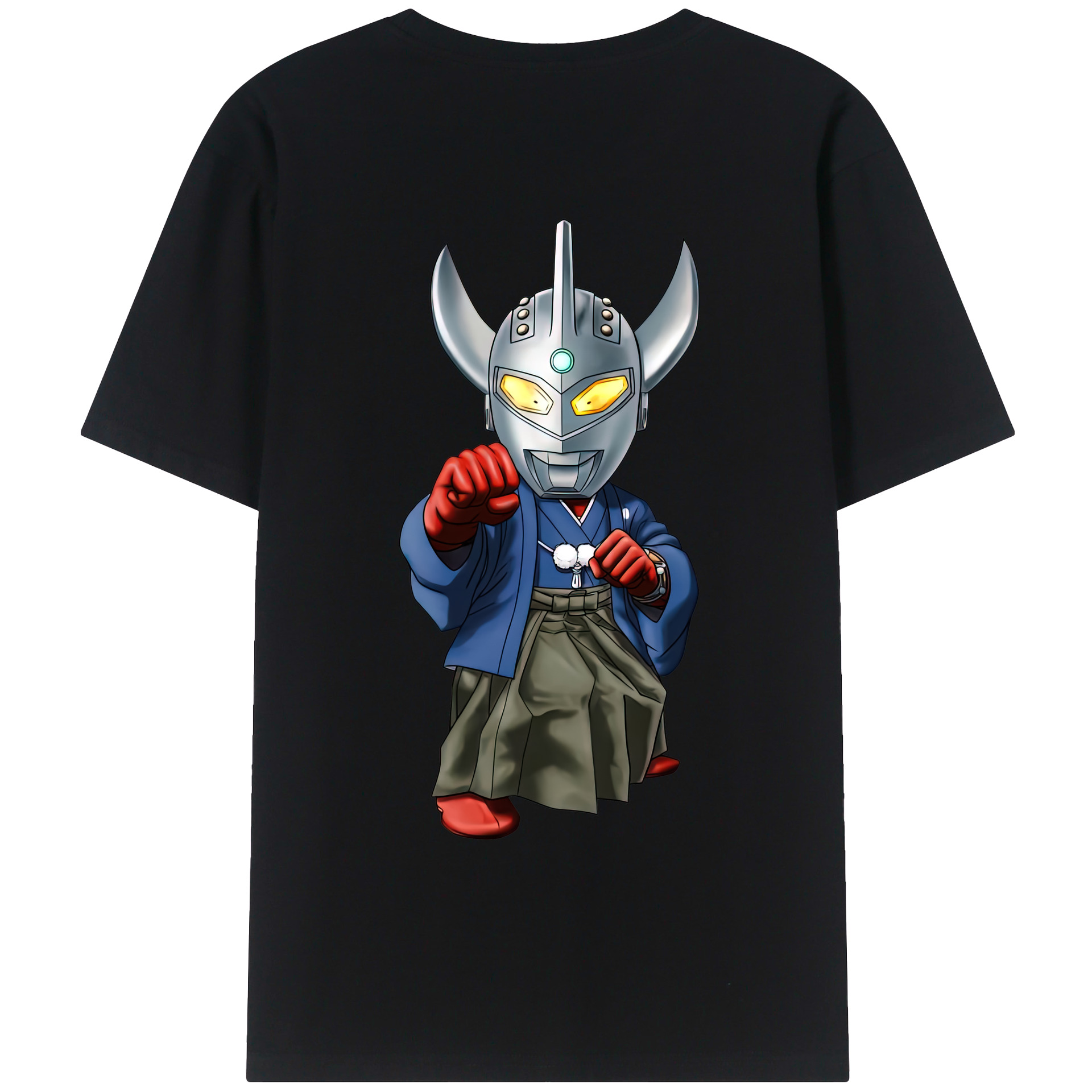 （画像用） ウルトラマン Ultraman 綿100％ メンズ半袖Tシャツ（バックプリント） 通気性