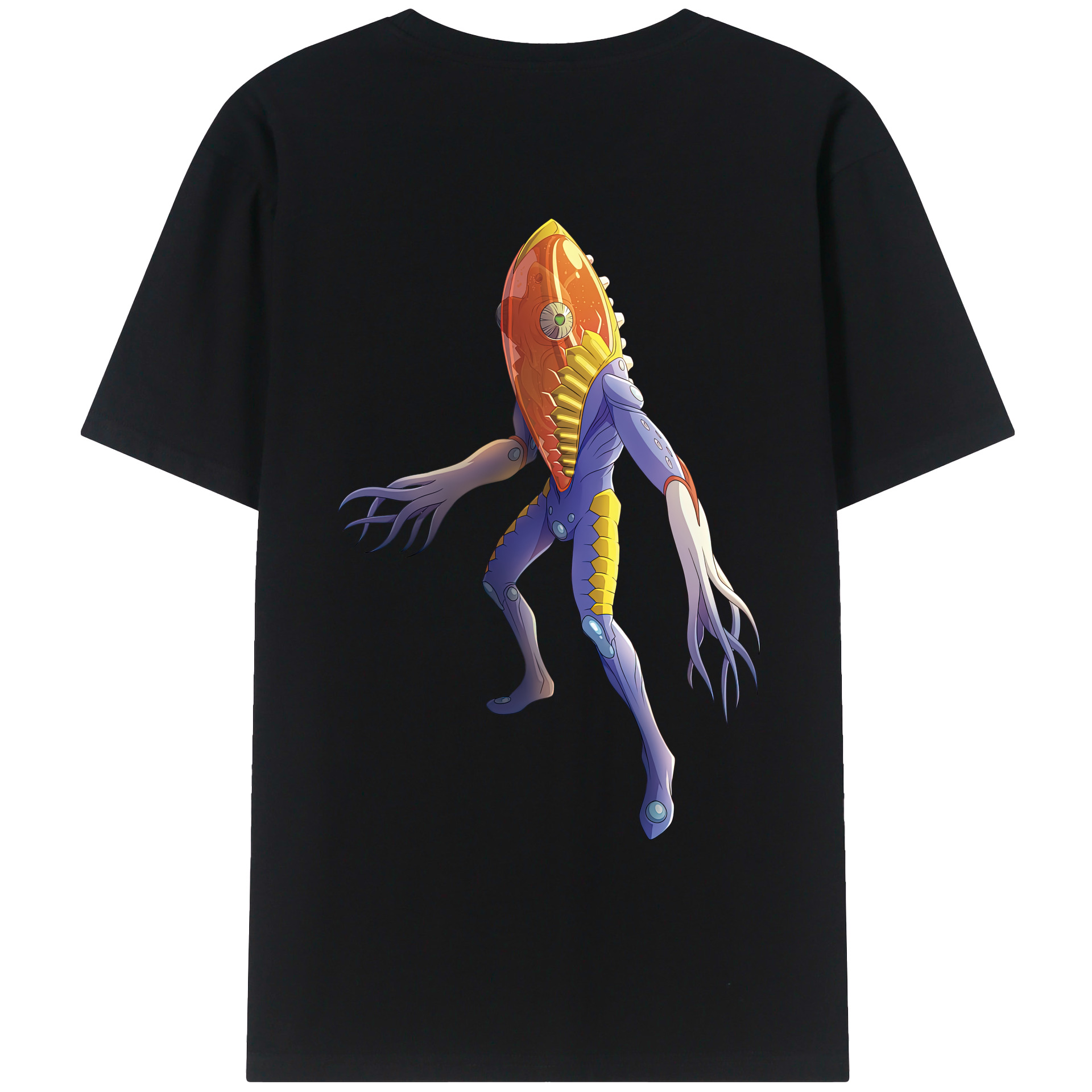 （画像用） ウルトラマン Ultraman 綿100％ メンズ半袖Tシャツ（バックプリント） 通気性