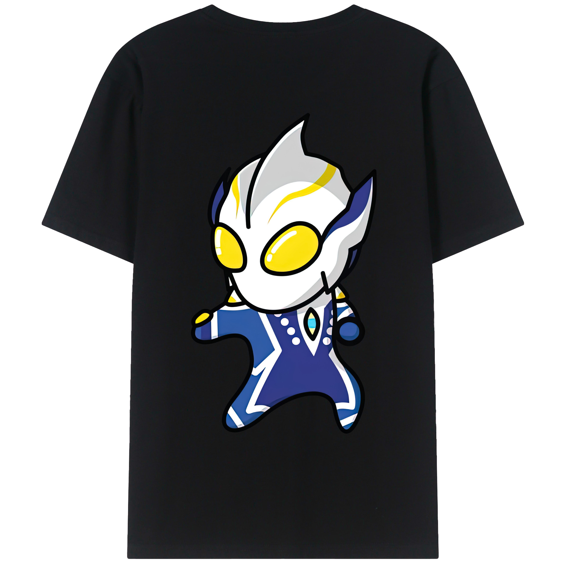 （画像用） ウルトラマン Ultraman 綿100％ メンズ半袖Tシャツ（バックプリント） 通気性