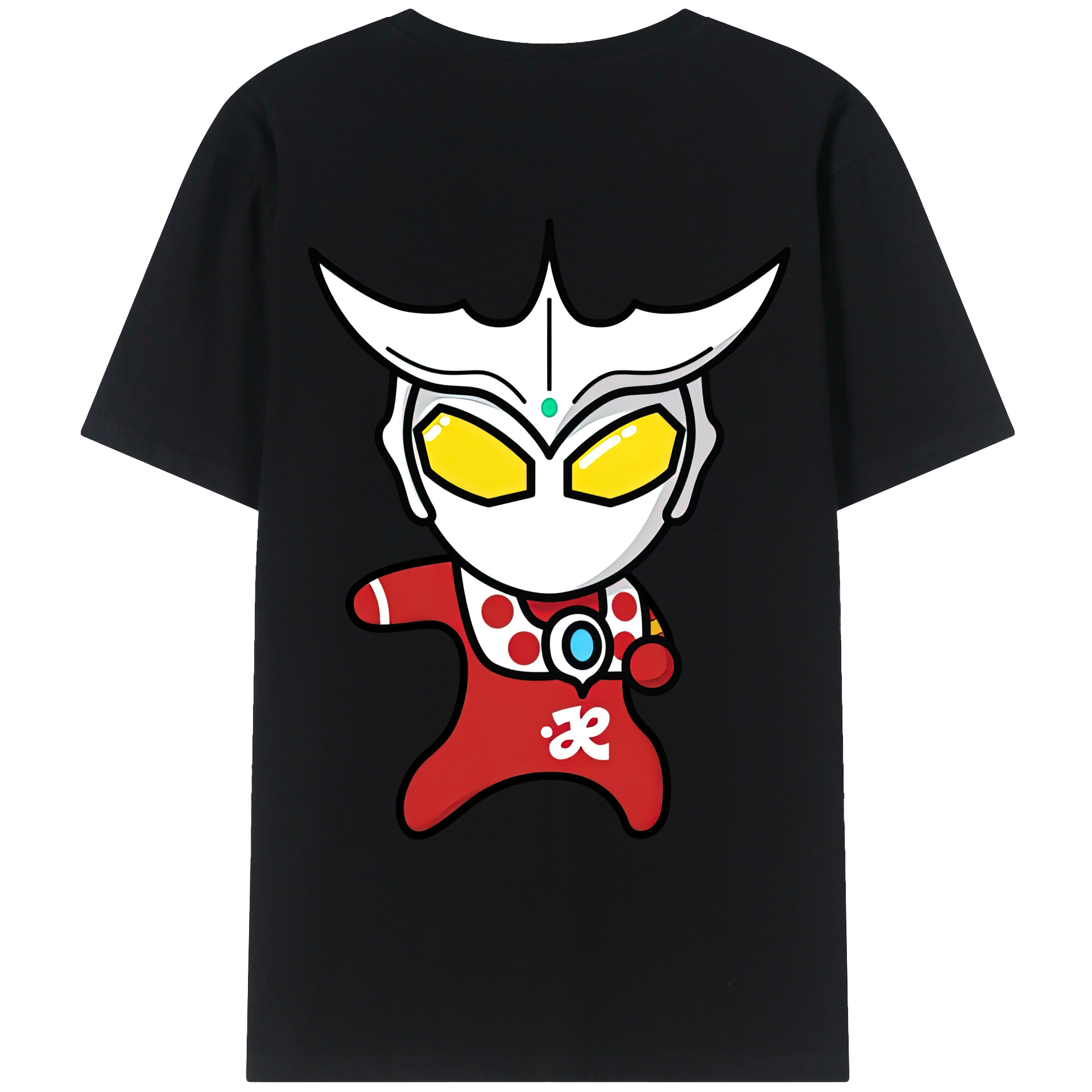 （画像用） ウルトラマン Ultraman 綿100％ メンズ半袖Tシャツ（バックプリント） 通気性