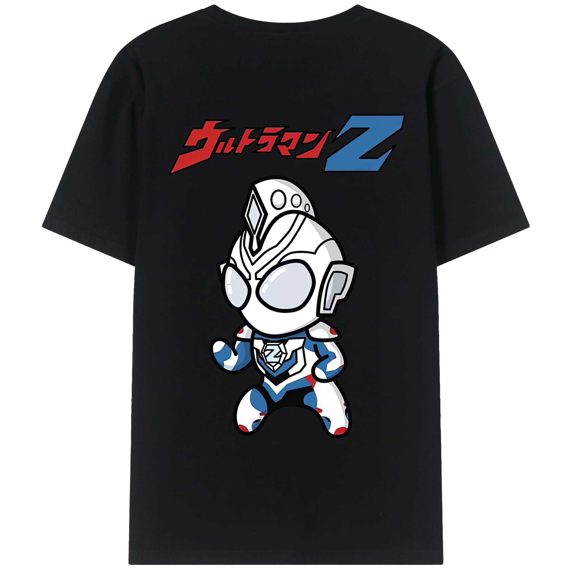 （画像用） ウルトラマン Ultraman 綿100％ メンズ半袖Tシャツ（バックプリント） 通気性