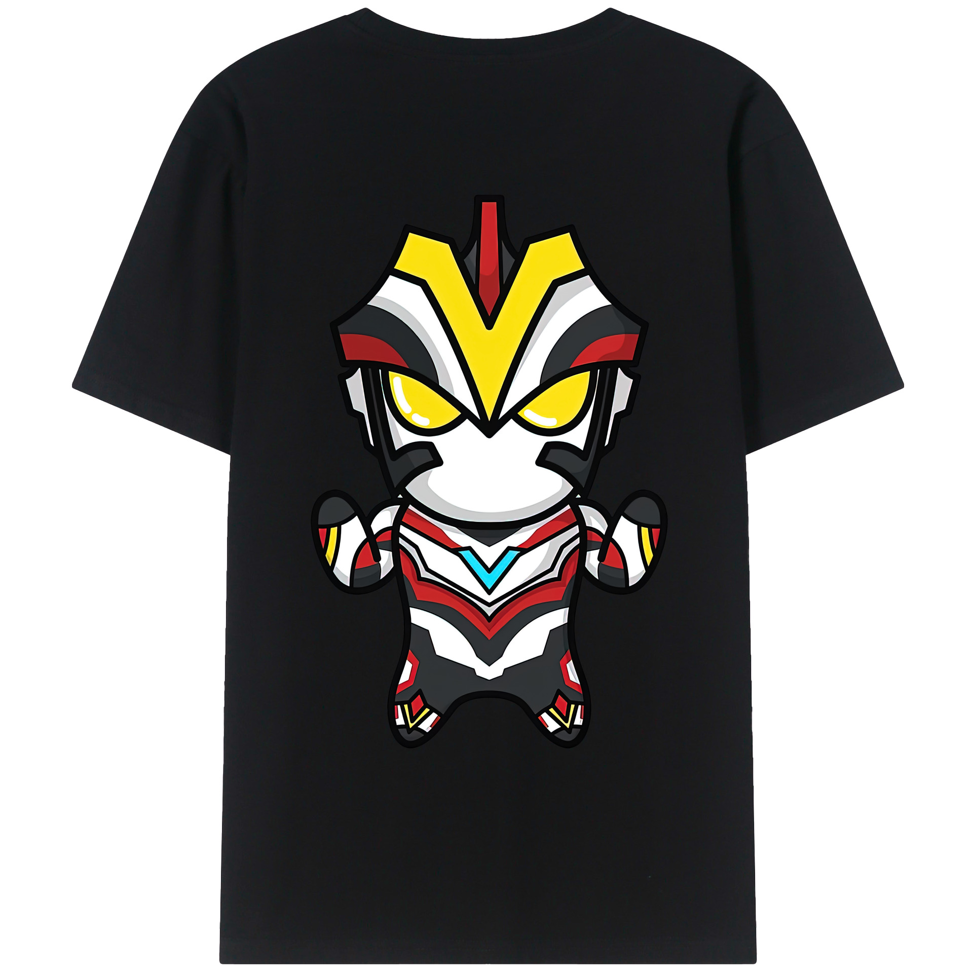 （画像用） ウルトラマン Ultraman 綿100％ メンズ半袖Tシャツ（バックプリント） 通気性
