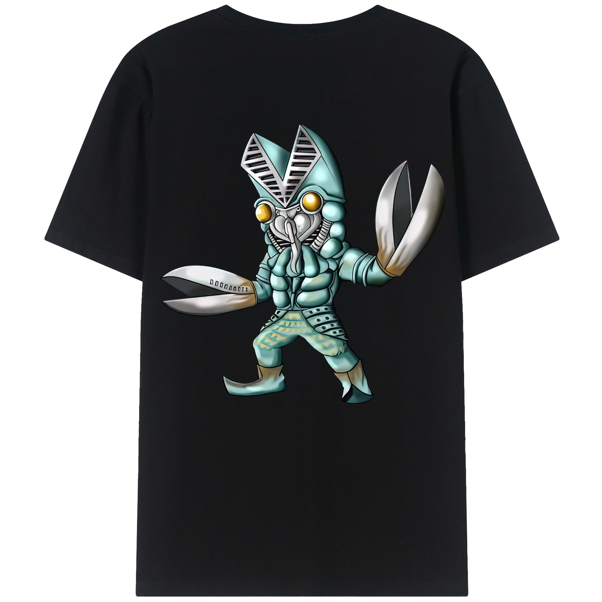 （画像用） ウルトラマン Ultraman 綿100％ メンズ半袖Tシャツ（バックプリント） 通気性