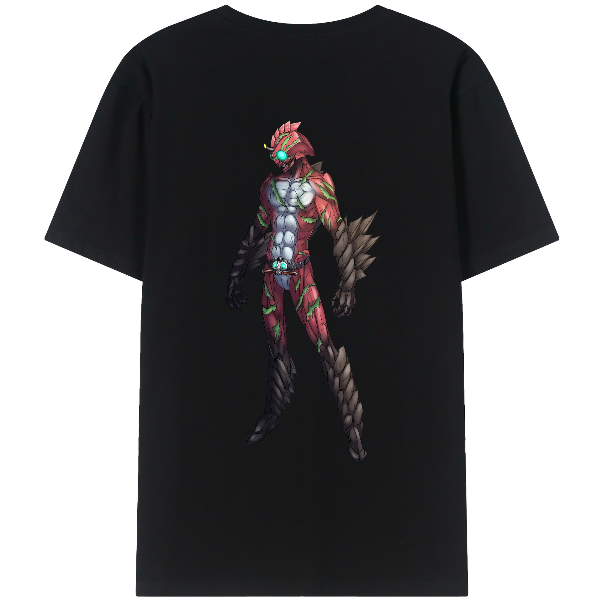 （画像用） ウルトラマン Ultraman 綿100％ メンズ半袖Tシャツ（バックプリント） 通気性