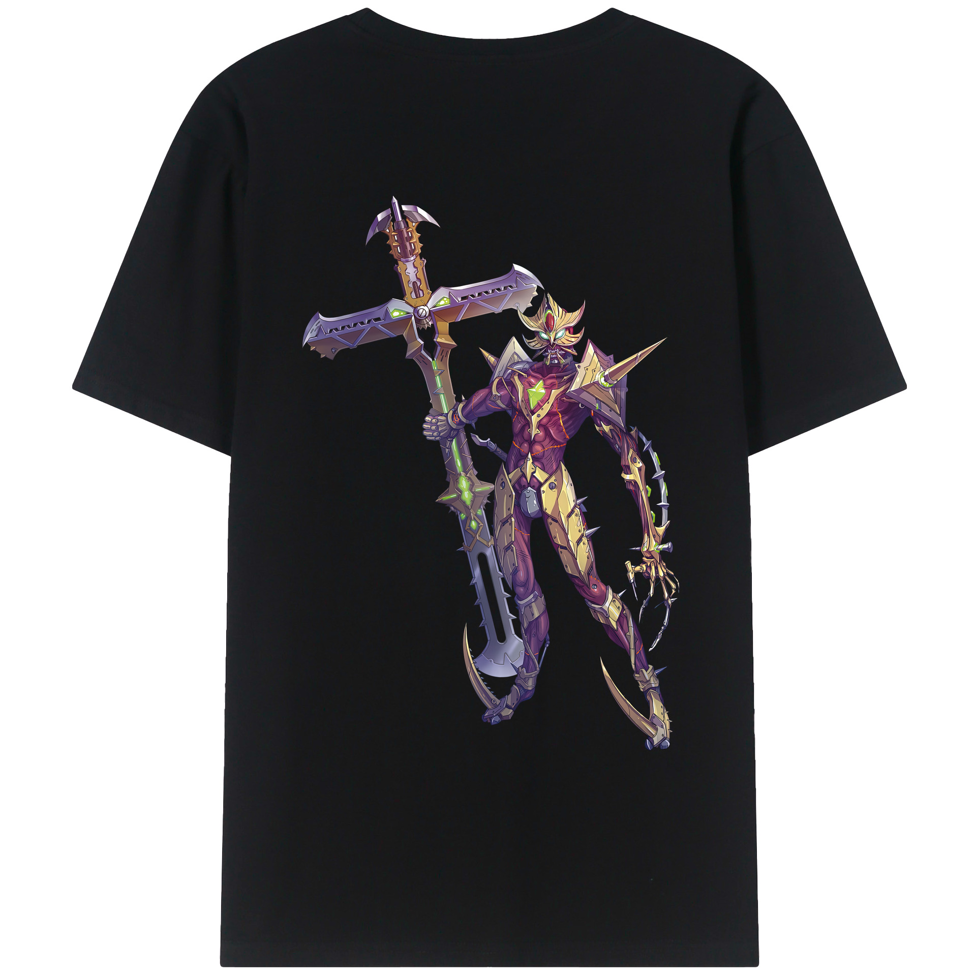 （画像用） ウルトラマン Ultraman 綿100％ メンズ半袖Tシャツ（バックプリント） 通気性