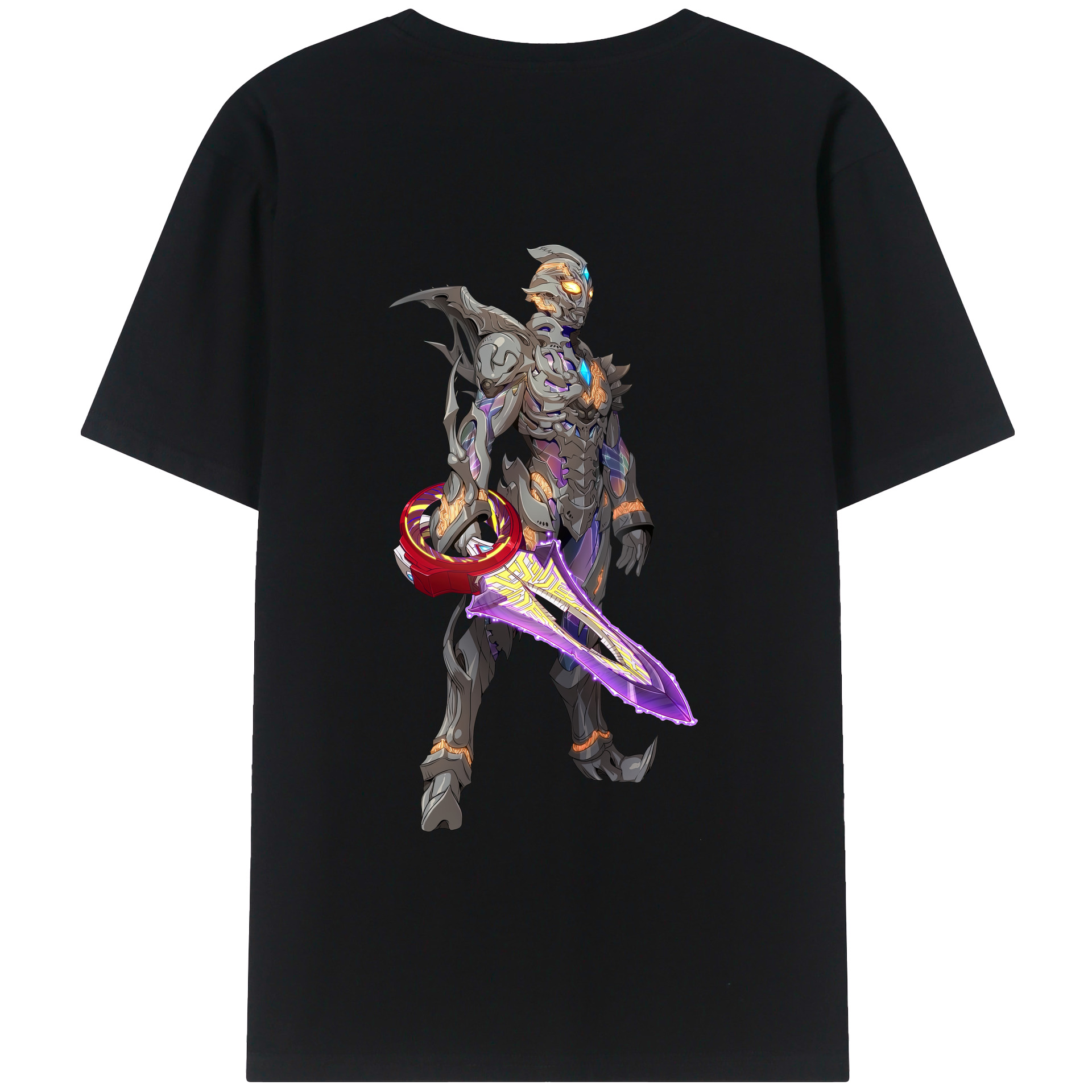 （画像用） ウルトラマン Ultraman 綿100％ メンズ半袖Tシャツ（バックプリント） 通気性