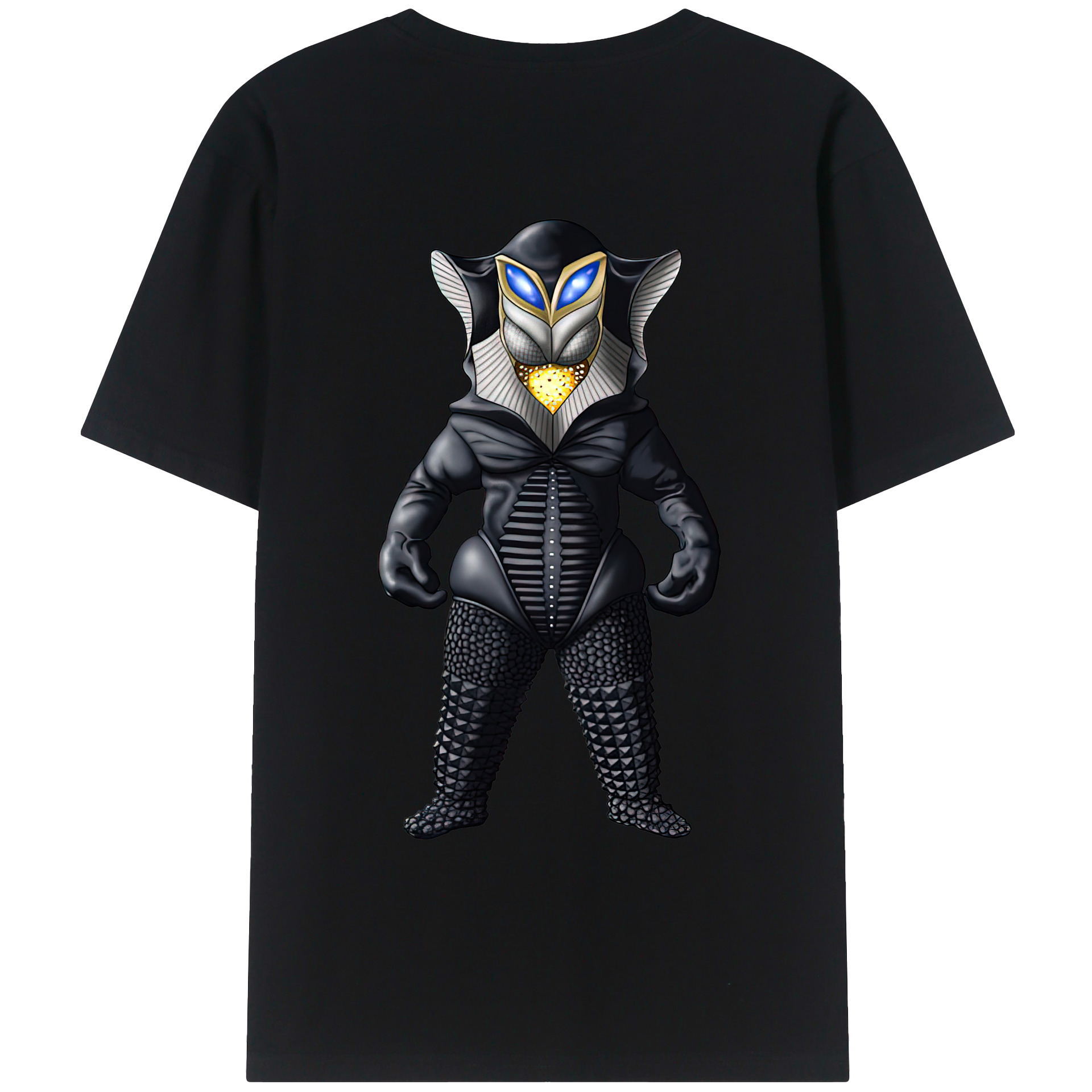 （画像用） ウルトラマン Ultraman 綿100％ メンズ半袖Tシャツ（バックプリント） 通気性