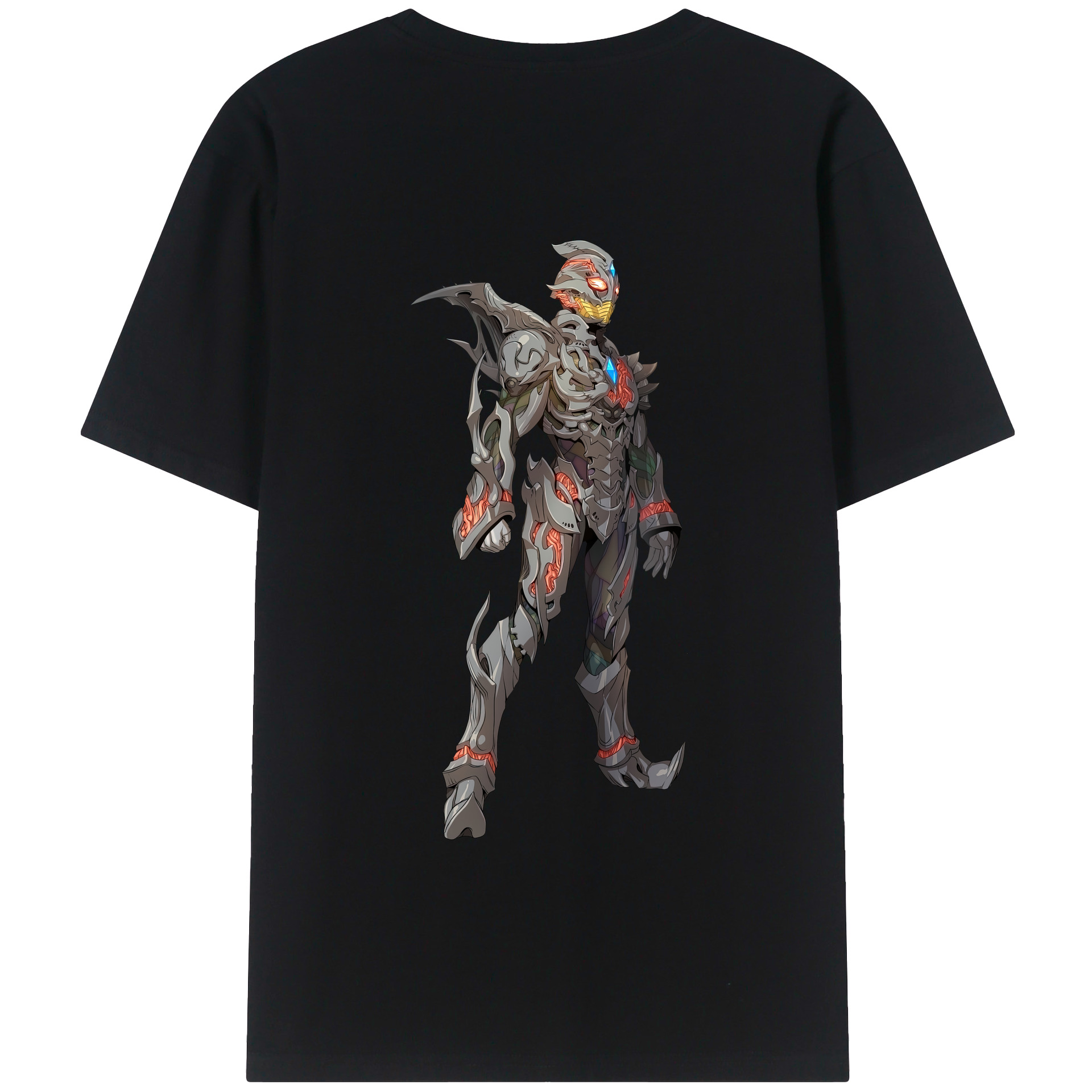 （画像用） ウルトラマン Ultraman 綿100％ メンズ半袖Tシャツ（バックプリント） 通気性