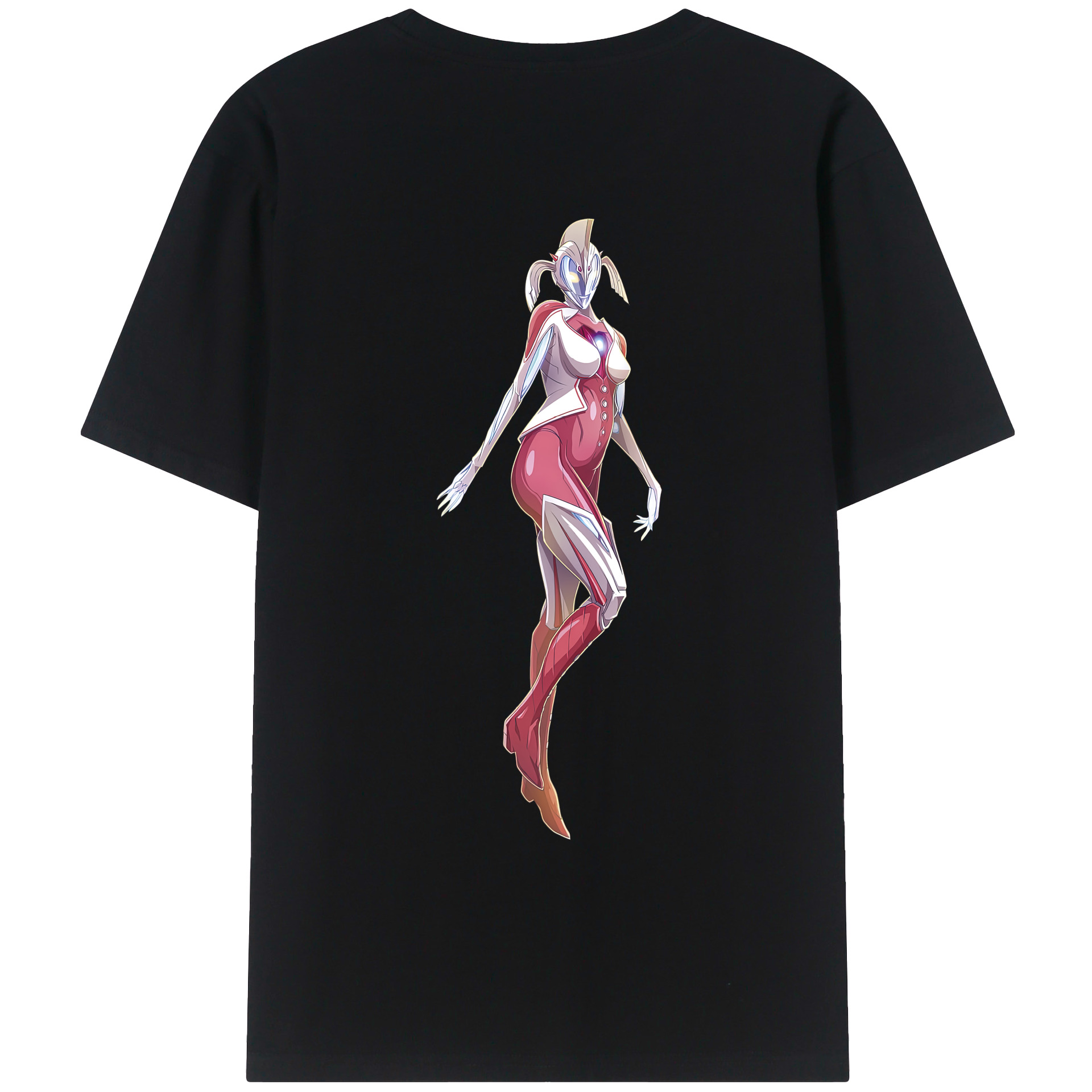 （画像用） ウルトラマン Ultraman 綿100％ メンズ半袖Tシャツ（バックプリント） 通気性