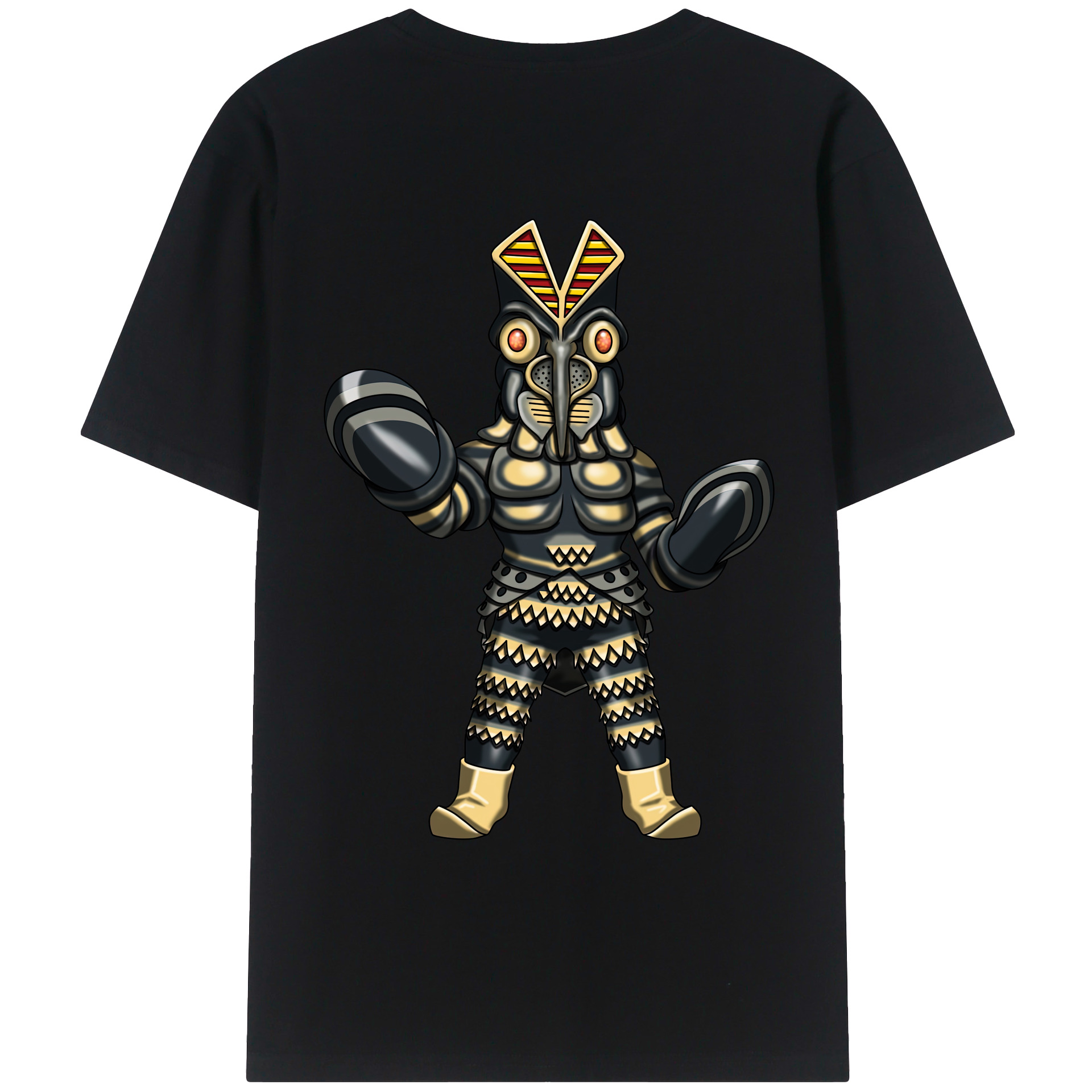 （画像用） ウルトラマン Ultraman 綿100％ メンズ半袖Tシャツ（バックプリント） 通気性
