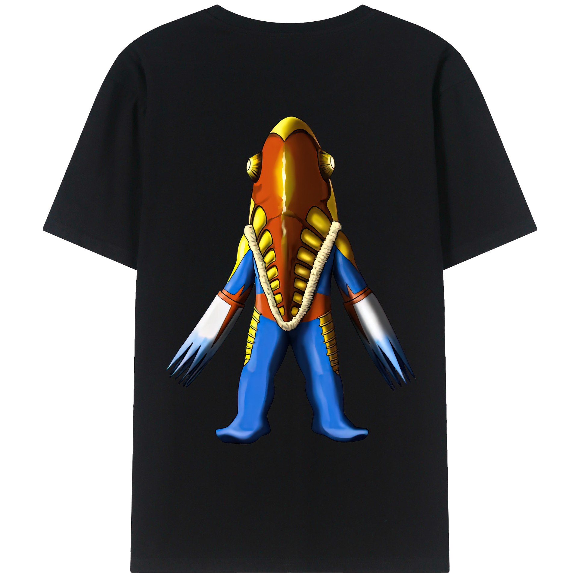 （画像用） ウルトラマン Ultraman 綿100％ メンズ半袖Tシャツ（バックプリント） 通気性
