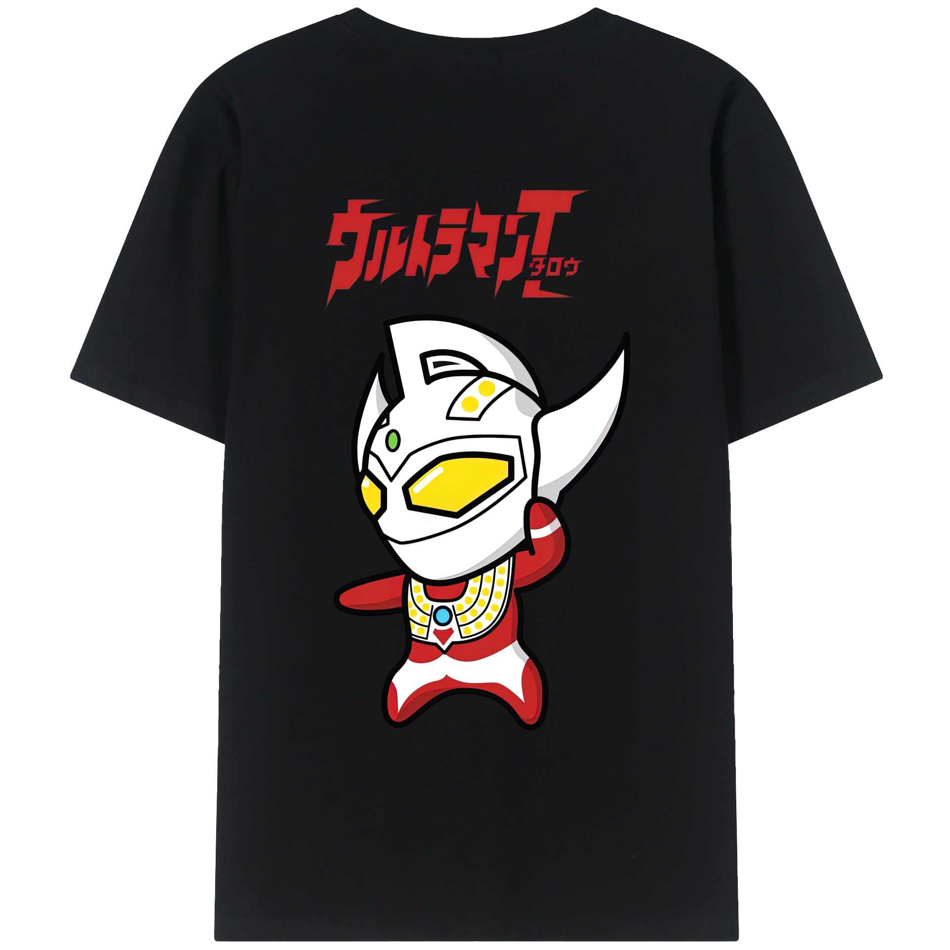 （画像用） ウルトラマン Ultraman 綿100％ メンズ半袖Tシャツ（バックプリント） 通気性