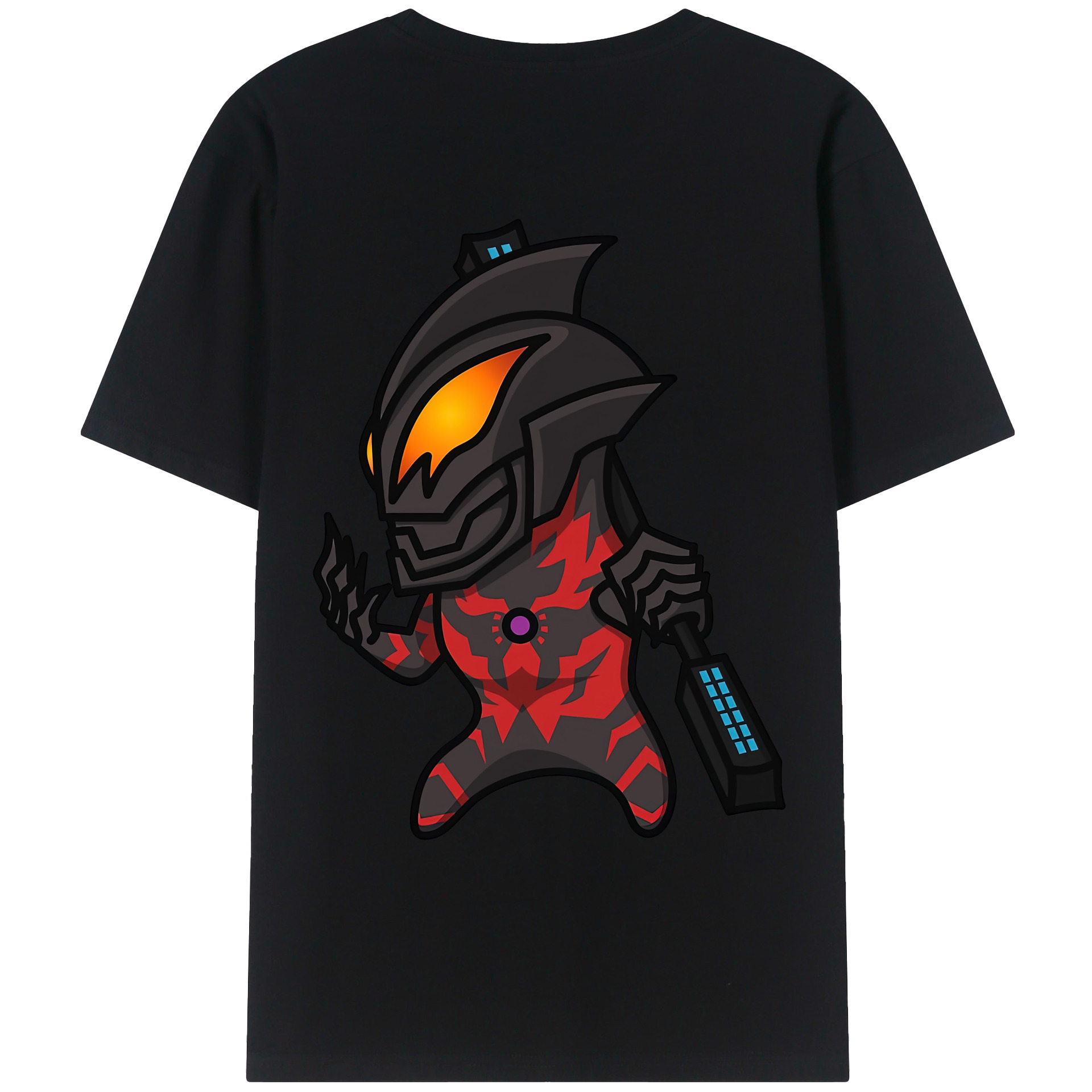 （画像用） ウルトラマン Ultraman 綿100％ メンズ半袖Tシャツ（バックプリント） 通気性