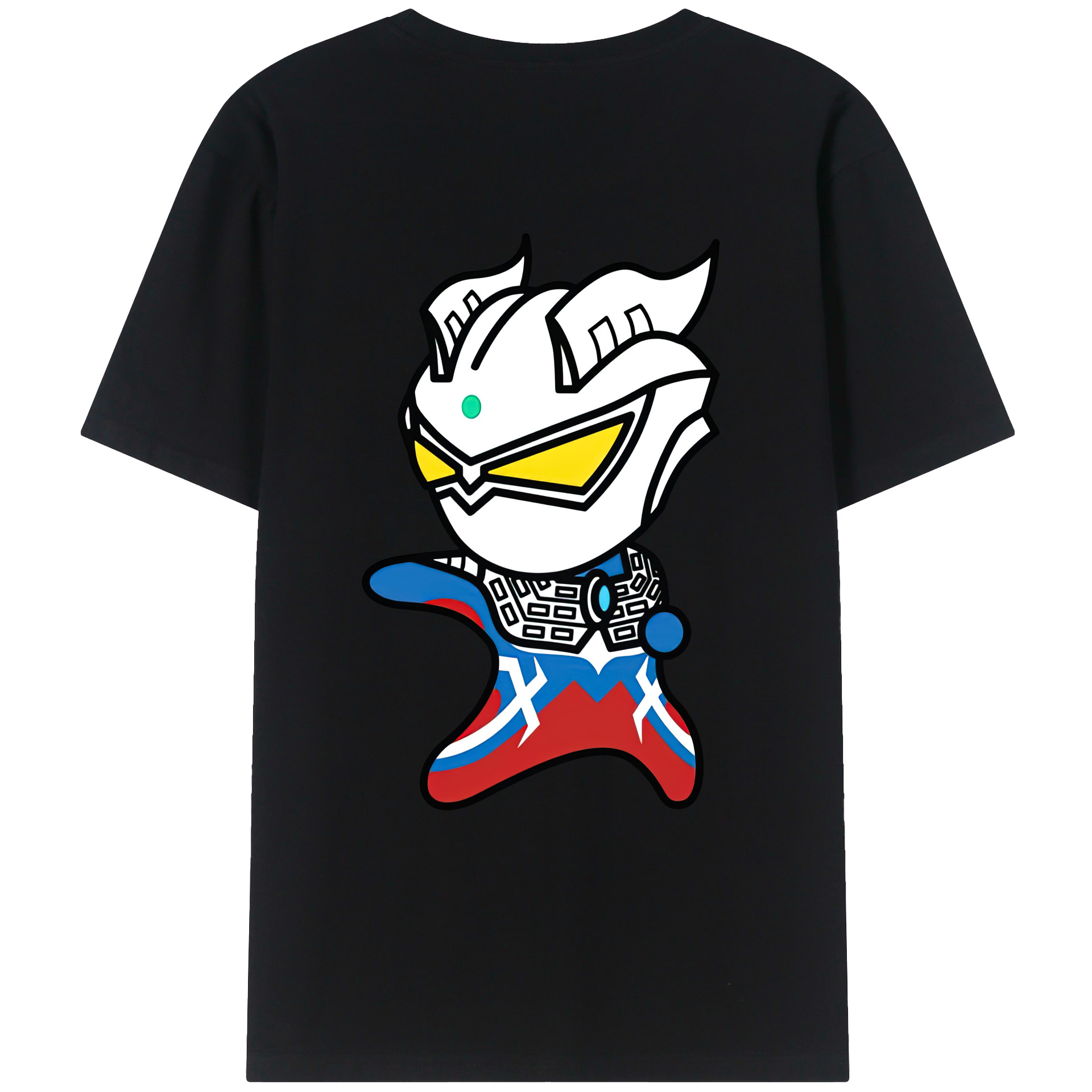 （画像用） ウルトラマン Ultraman 綿100％ メンズ半袖Tシャツ（バックプリント） 通気性